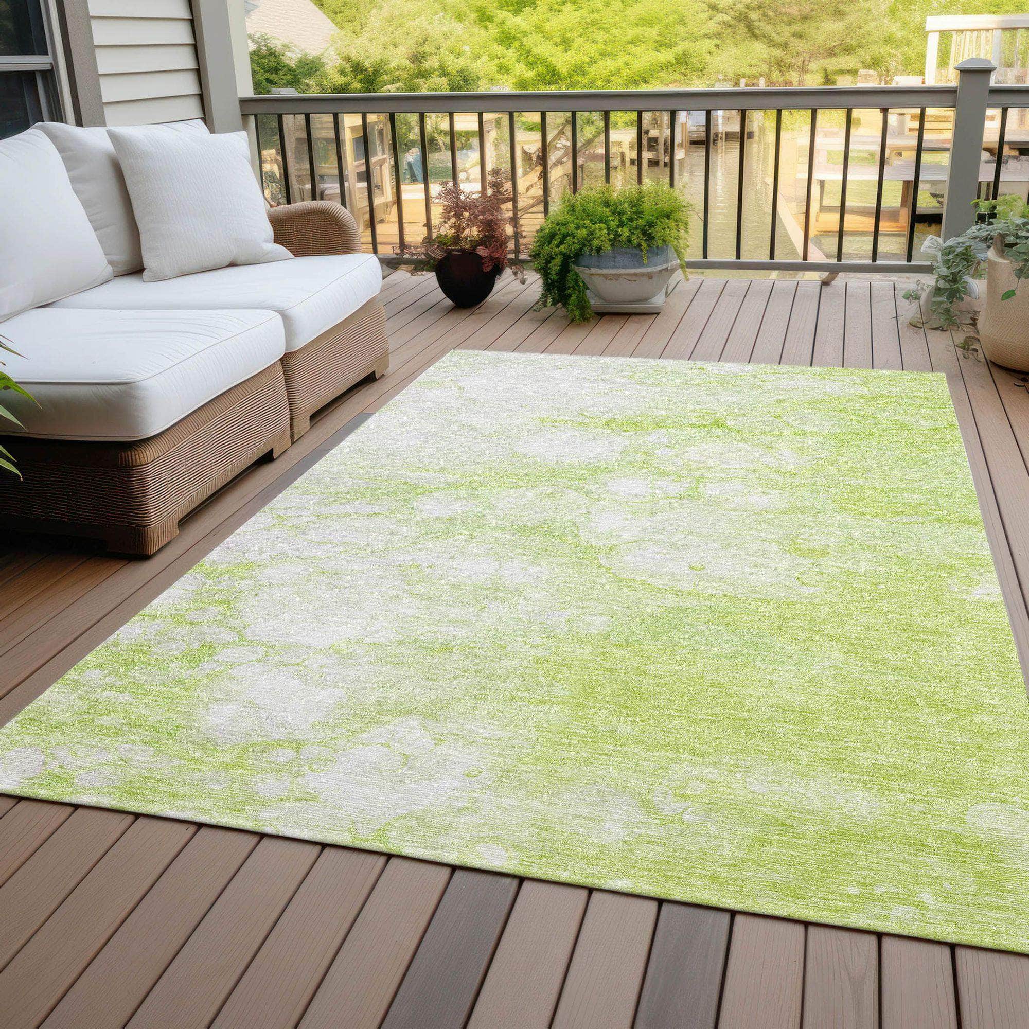 Machine Made ACN699 Aloe Green Rugs #color_aloe green