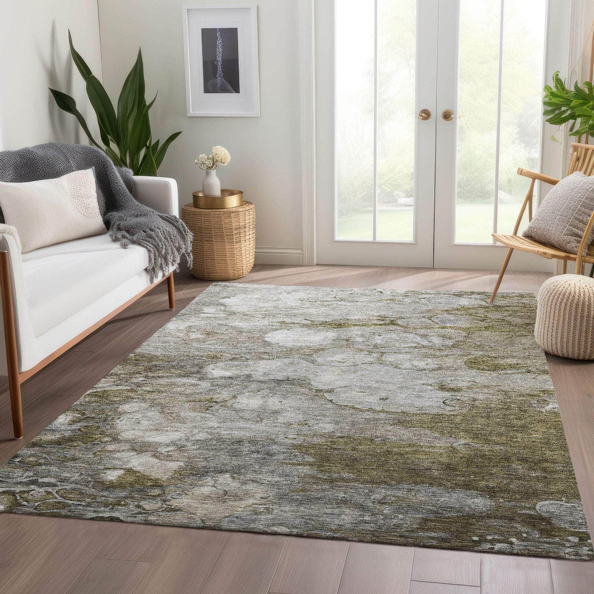 Machine Made ACN698 Brown  Rugs #color_brown 