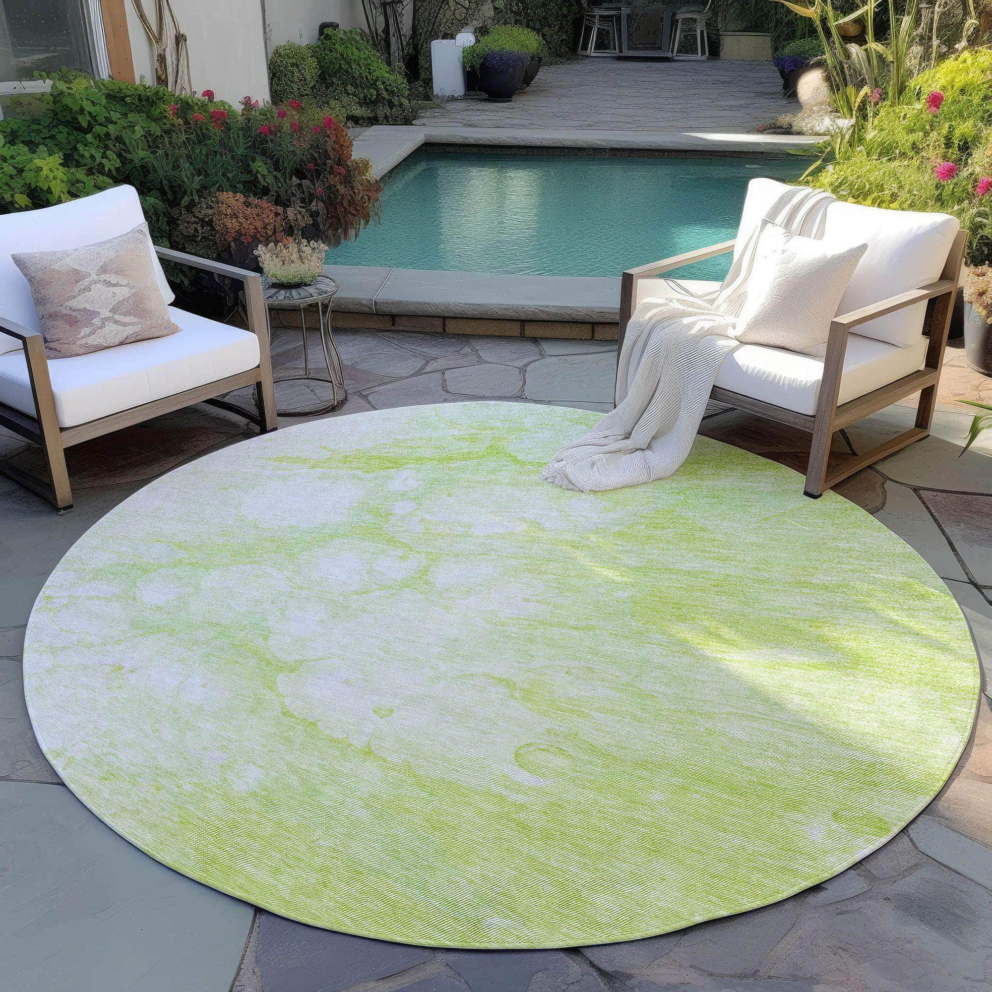 Machine Made ACN699 Aloe Green Rugs #color_aloe green