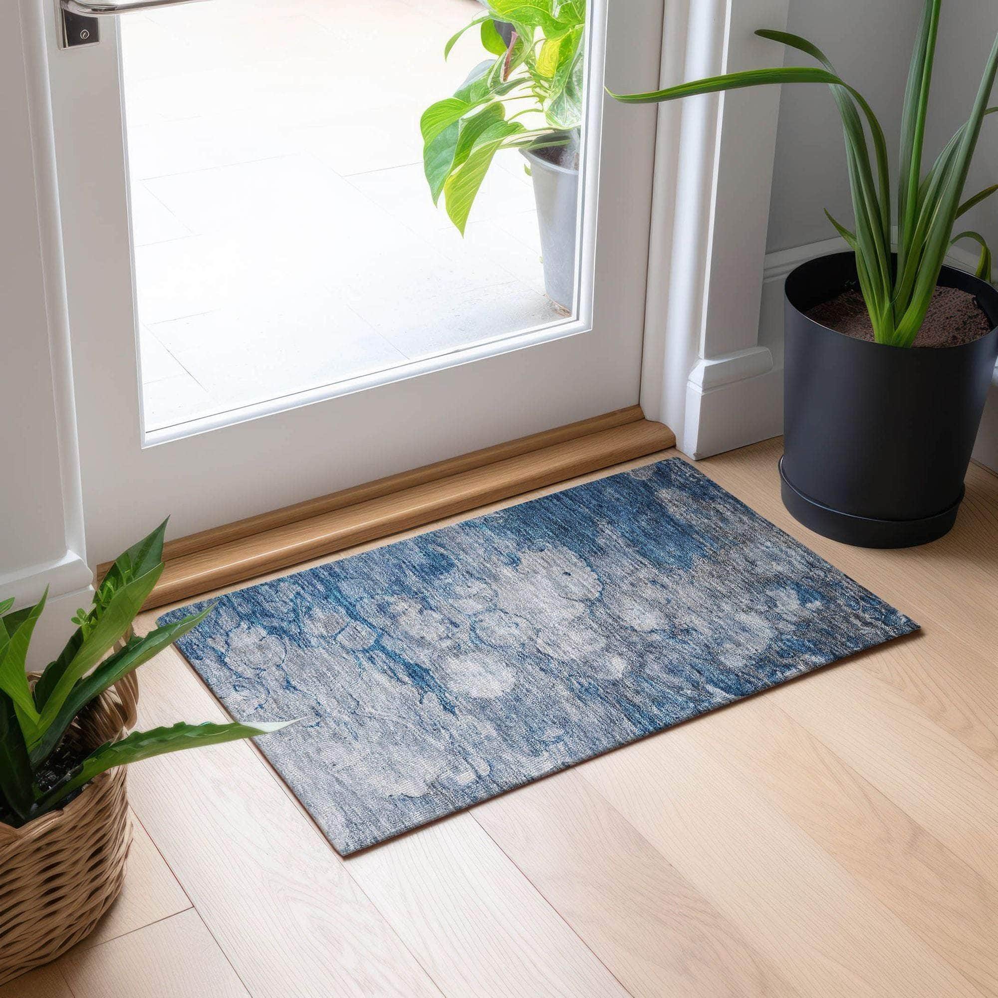 Machine Made ACN698 Blue  Rugs #color_blue 