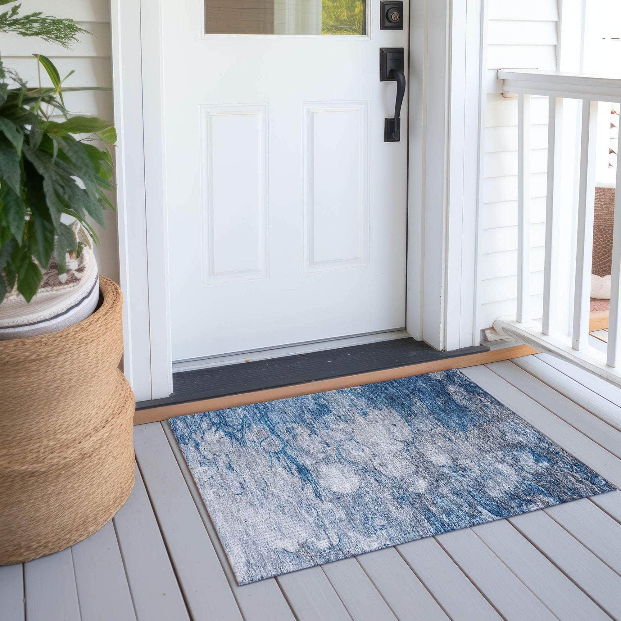 Machine Made ACN698 Blue  Rugs #color_blue 