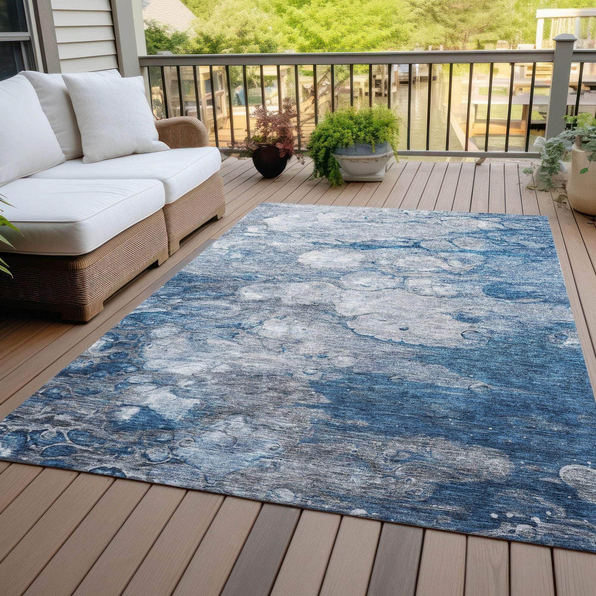Machine Made ACN698 Blue  Rugs #color_blue 