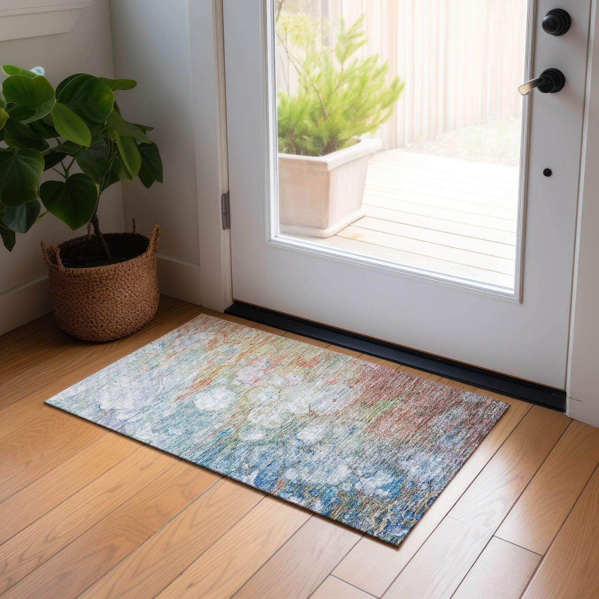 Machine Made ACN698 Coral Orange Rugs #color_coral orange