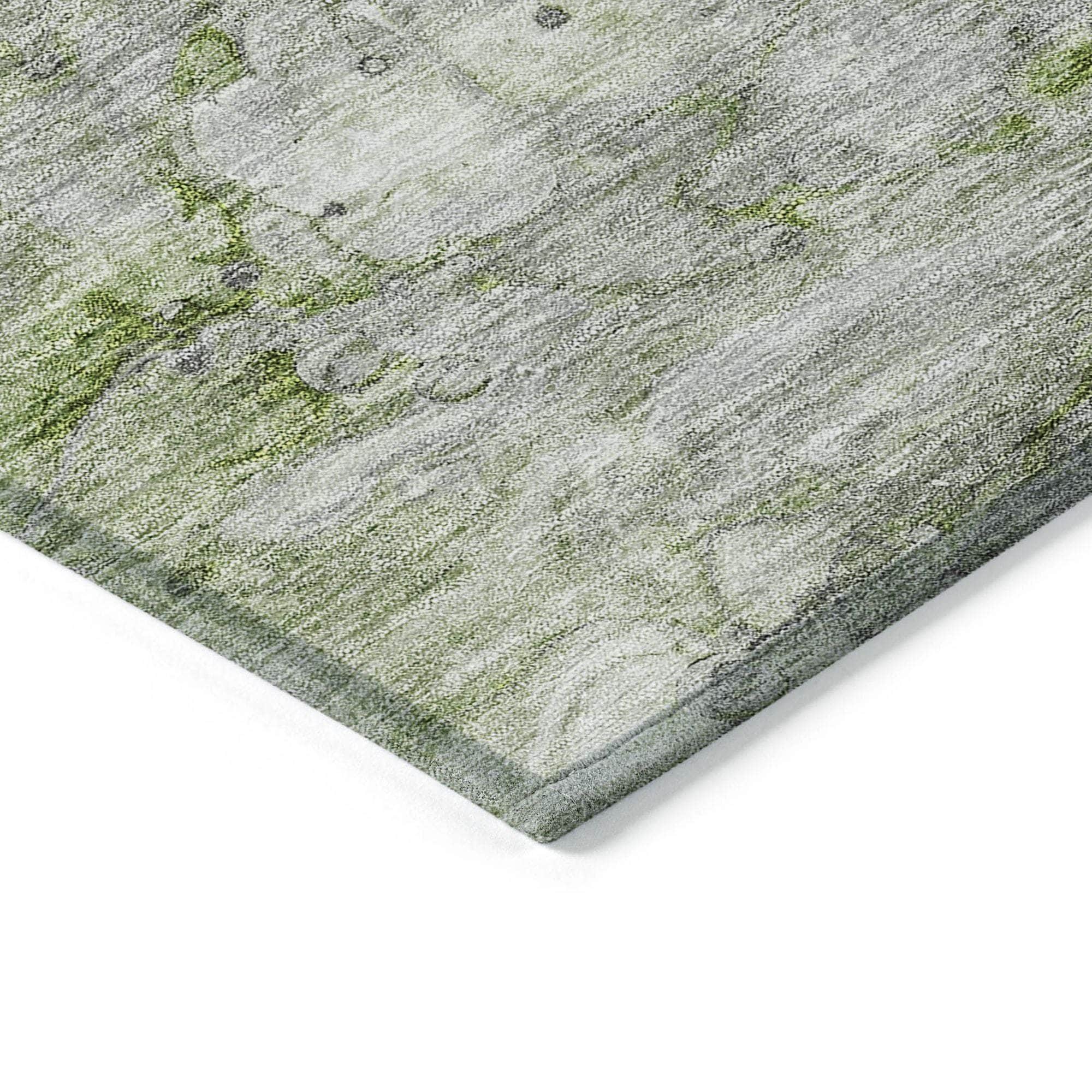 Machine Made ACN698 Olive Green Rugs #color_olive green
