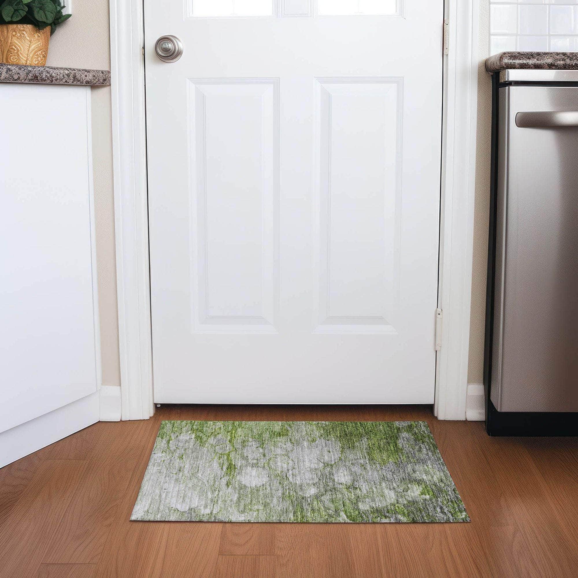 Machine Made ACN698 Olive Green Rugs #color_olive green