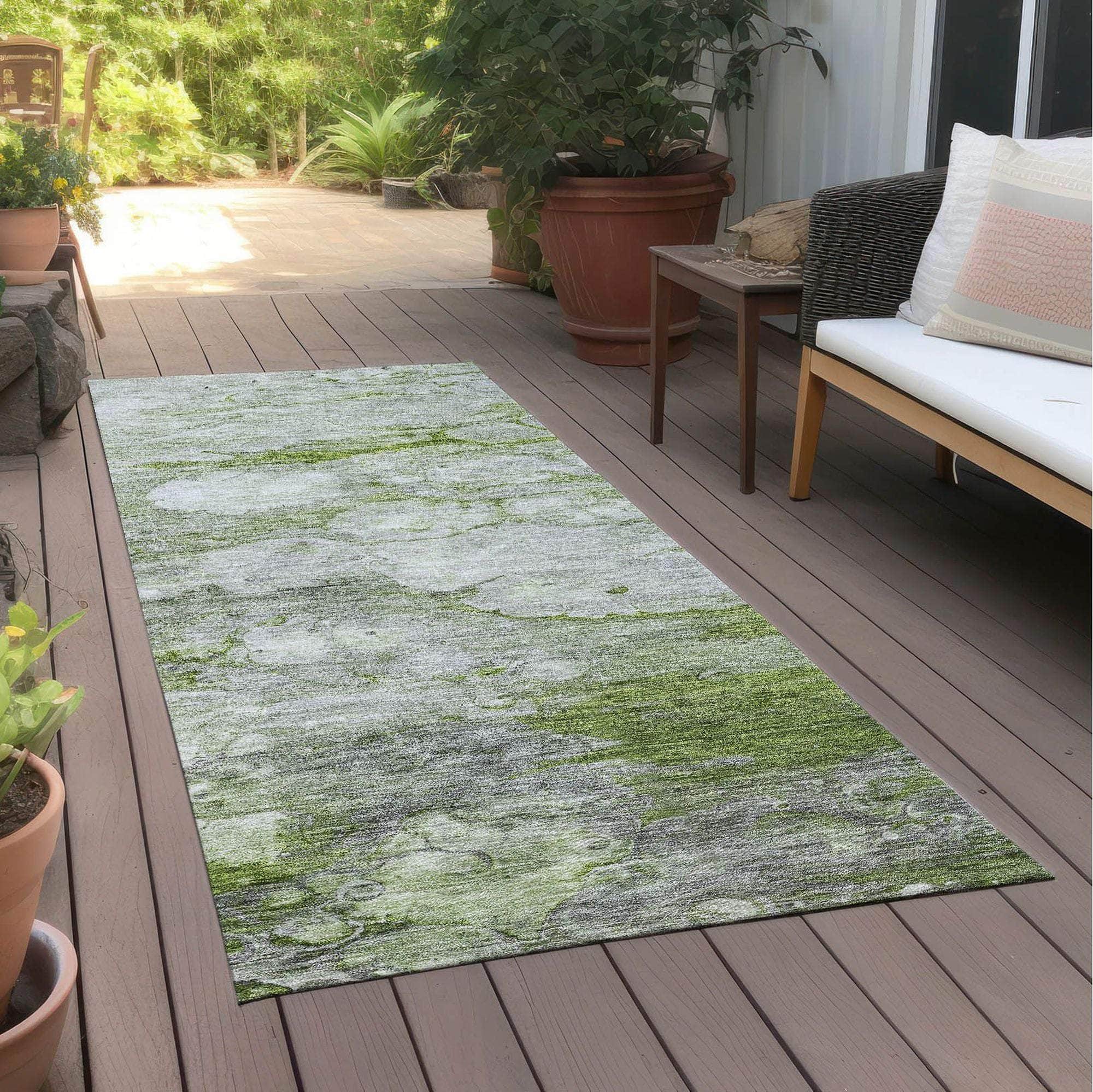 Machine Made ACN698 Olive Green Rugs #color_olive green