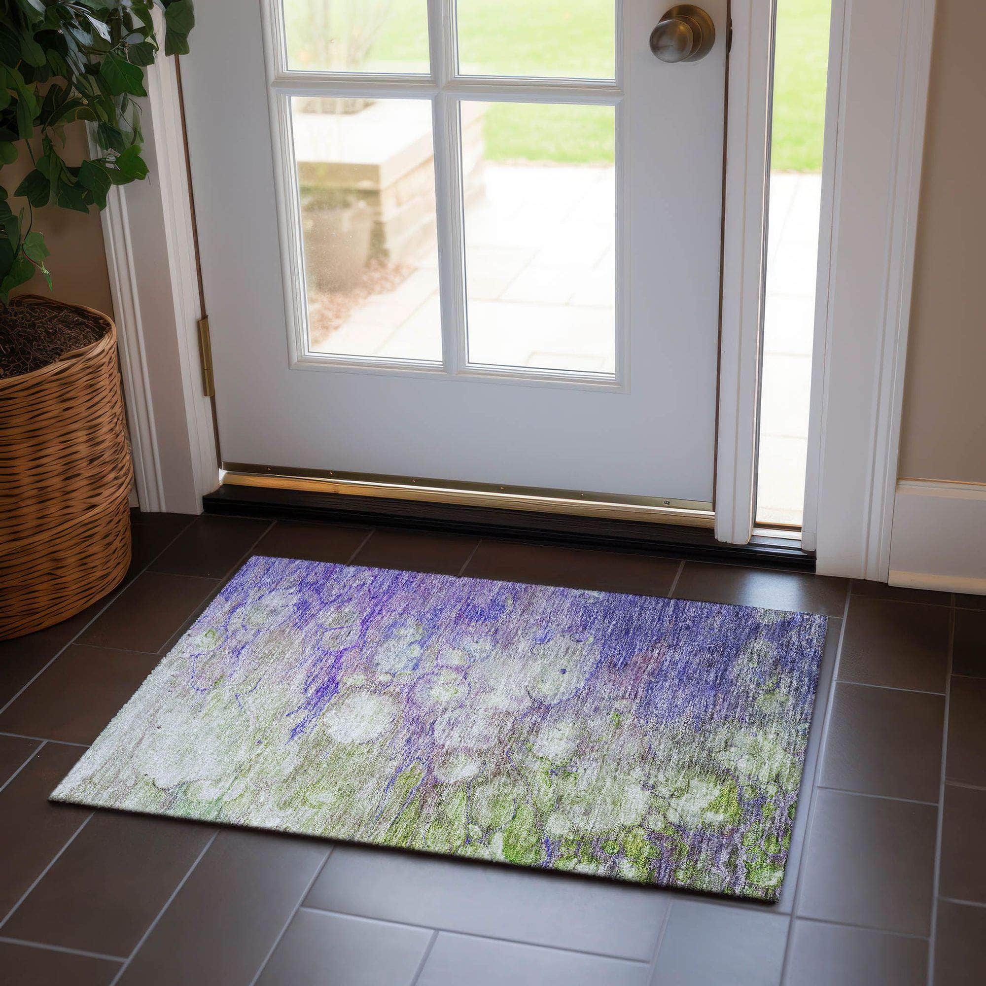 Machine Made ACN698 Purple  Rugs #color_purple 