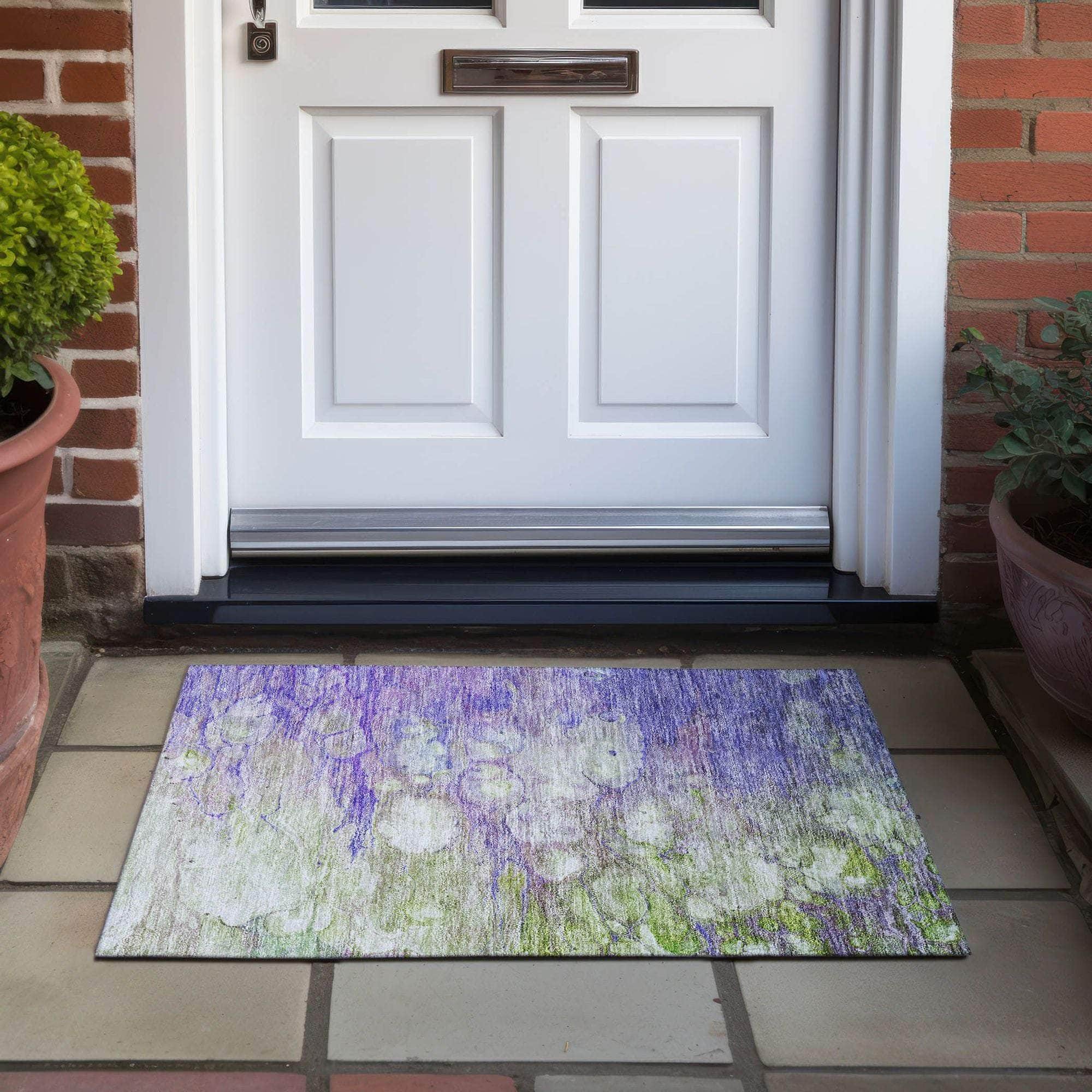 Machine Made ACN698 Purple  Rugs #color_purple 