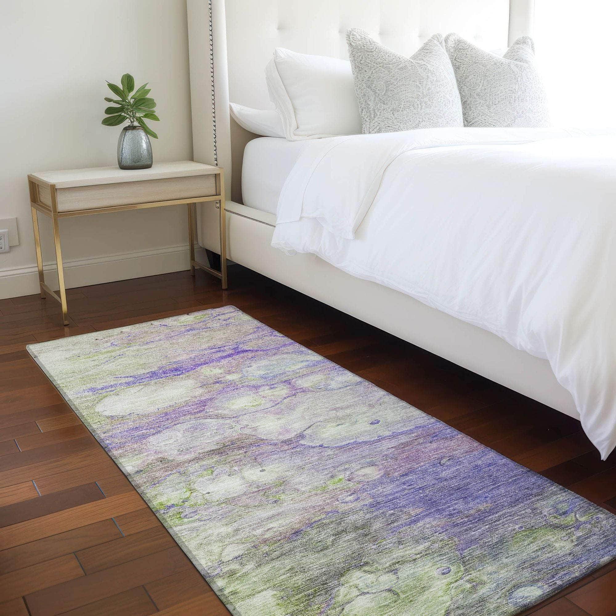 Machine Made ACN698 Purple  Rugs #color_purple 
