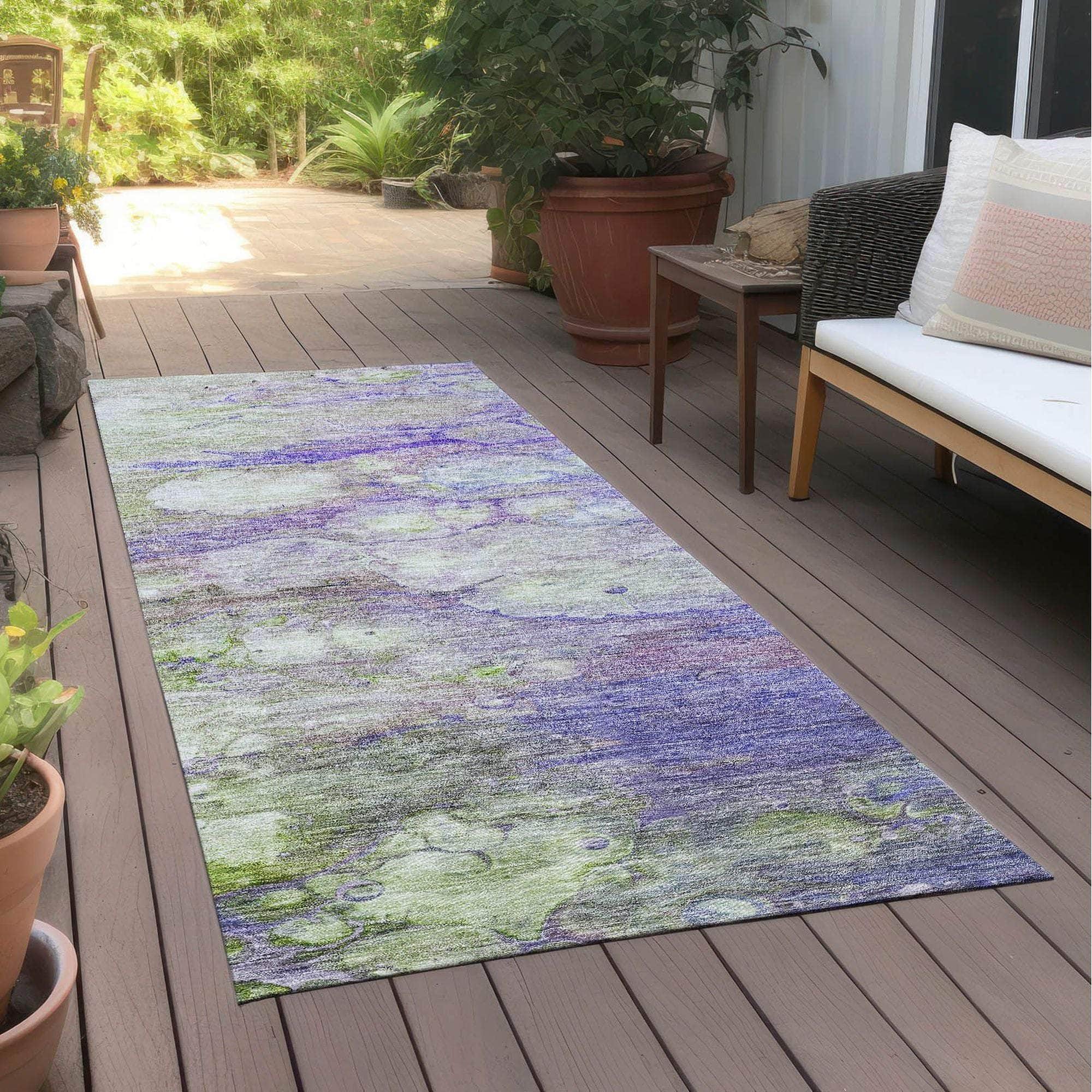 Machine Made ACN698 Purple  Rugs #color_purple 