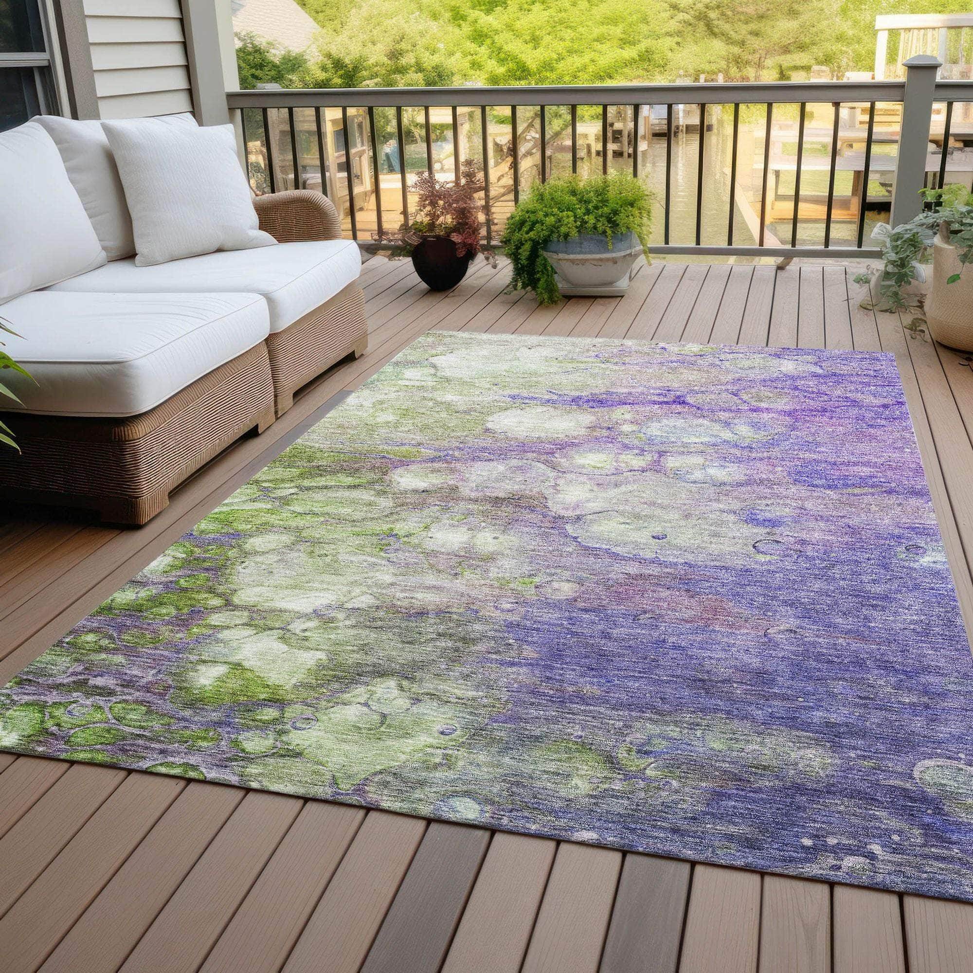 Machine Made ACN698 Purple  Rugs #color_purple 