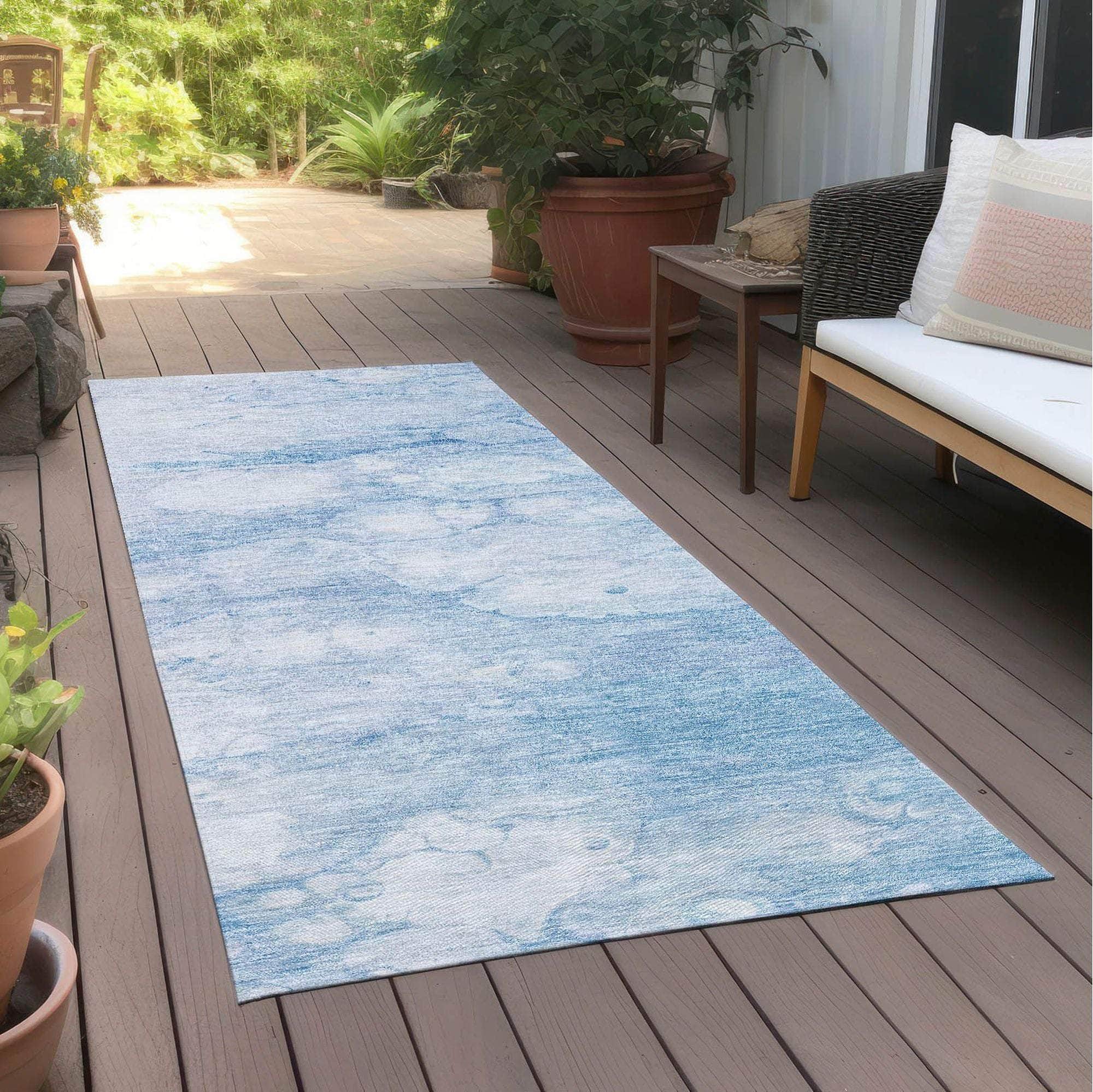 Machine Made ACN699 Sky Blue Rugs #color_sky blue