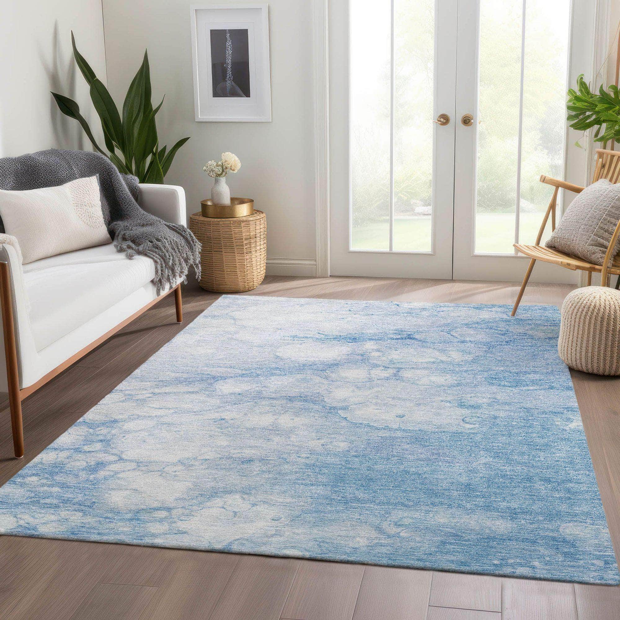 Machine Made ACN699 Sky Blue Rugs #color_sky blue