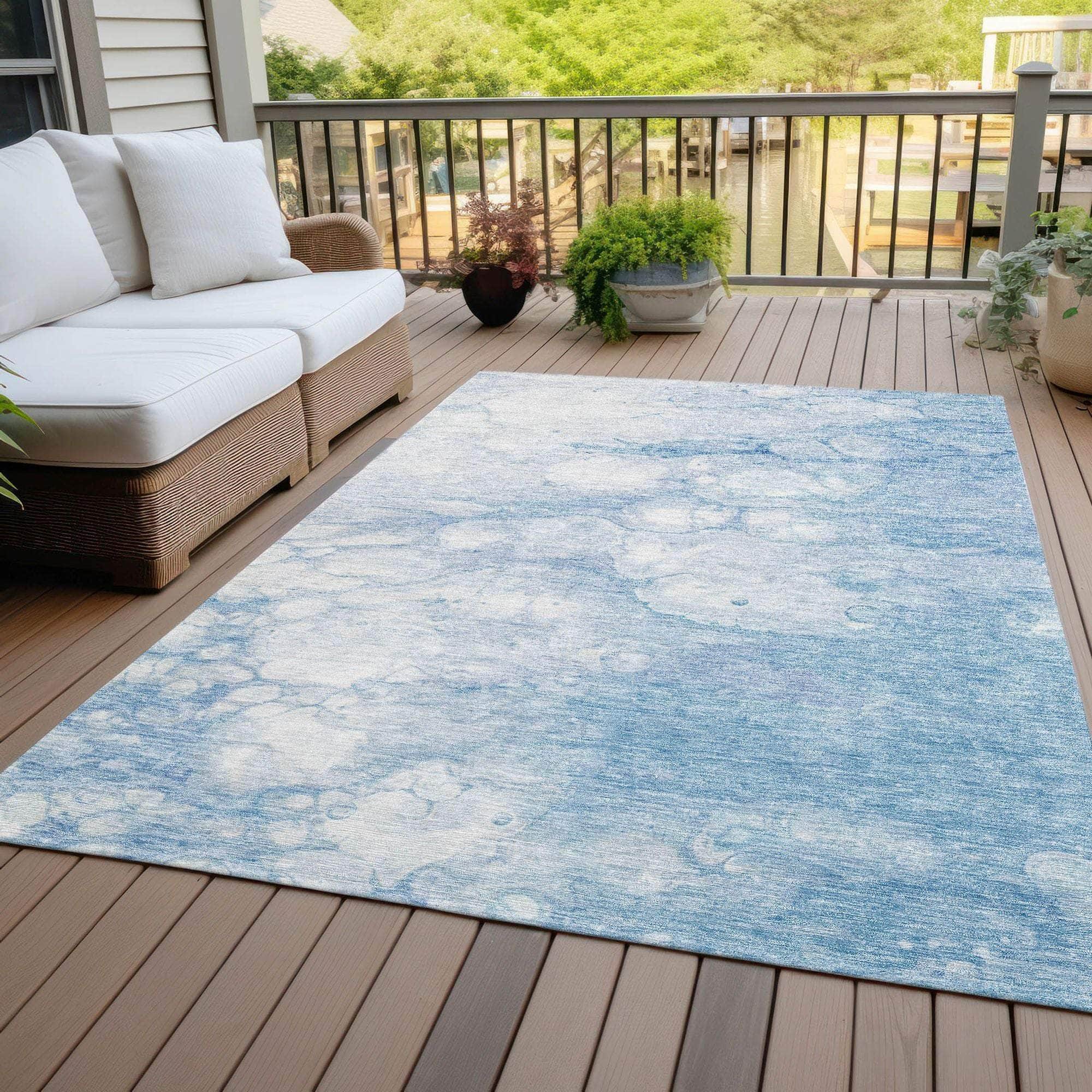 Machine Made ACN699 Sky Blue Rugs #color_sky blue