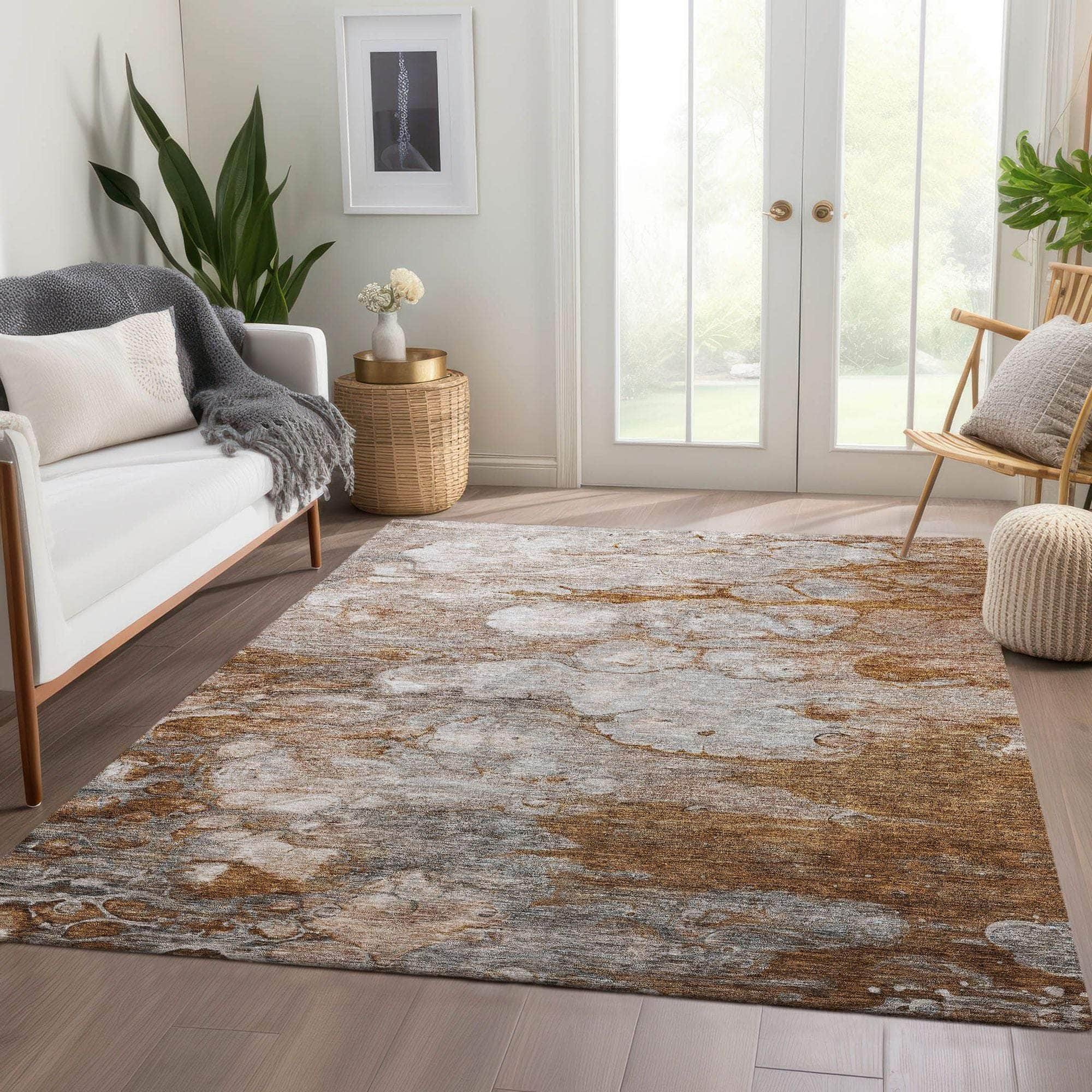 Machine Made ACN698 Terracotta Orange Rugs #color_terracotta orange