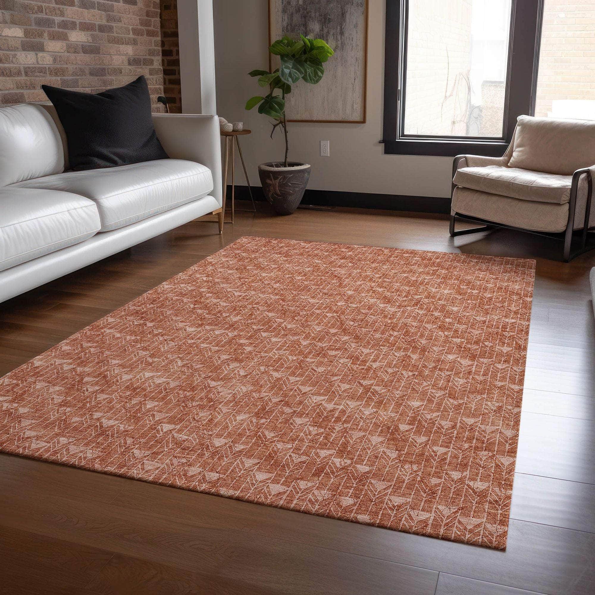 Machine Made ACN514 Terracotta Orange Rugs #color_terracotta orange