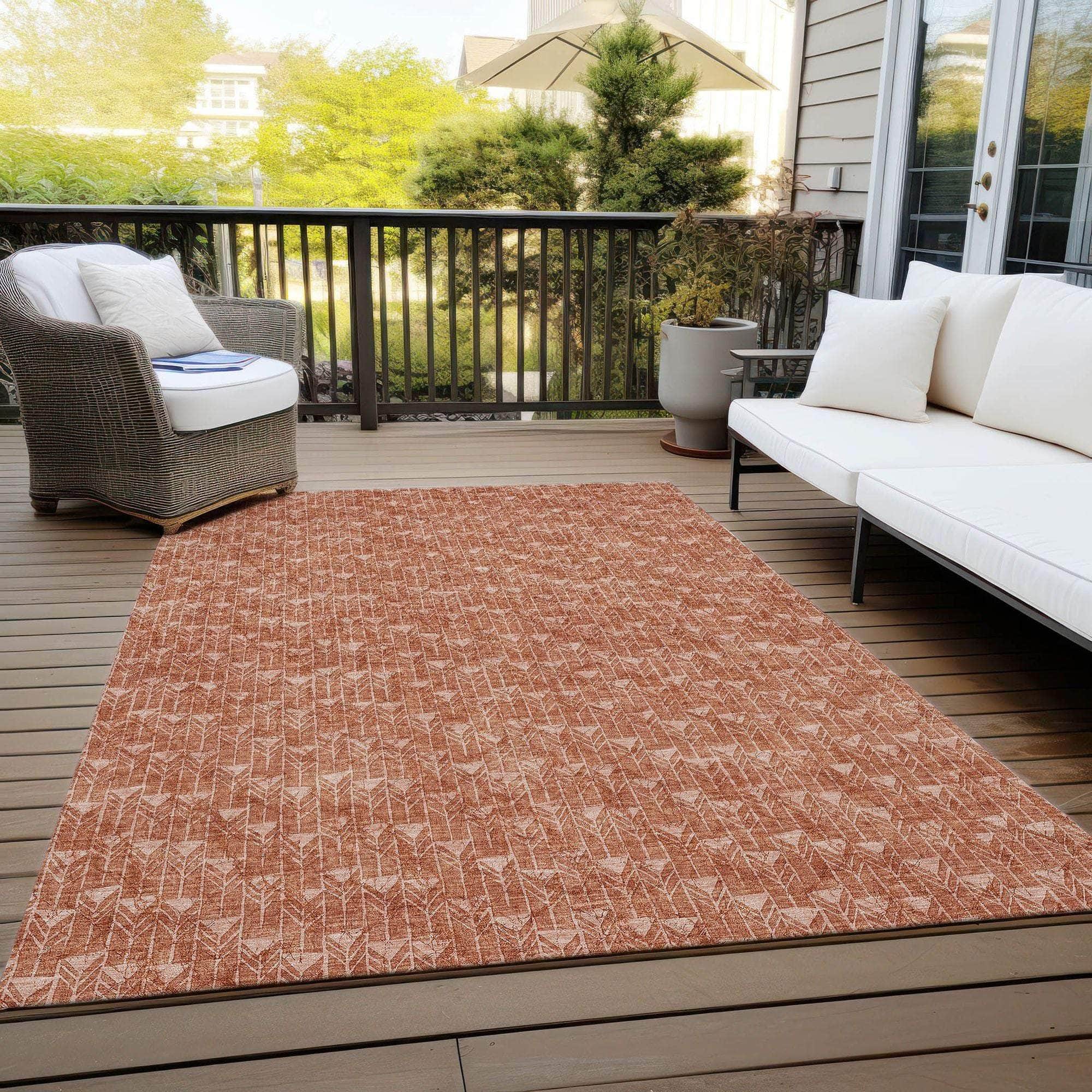 Machine Made ACN514 Terracotta Orange Rugs #color_terracotta orange