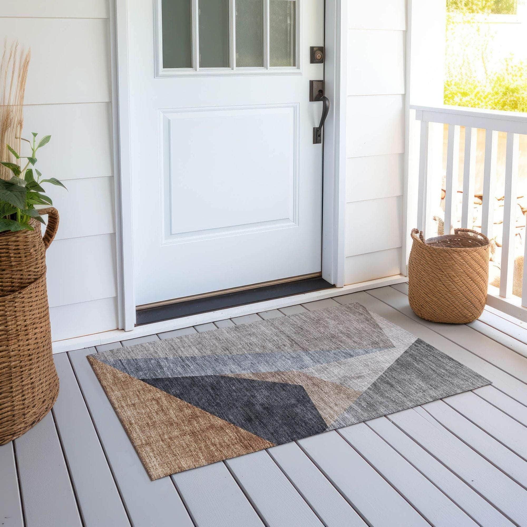 Machine Made ACN715 Taupe Brown Rugs #color_taupe brown