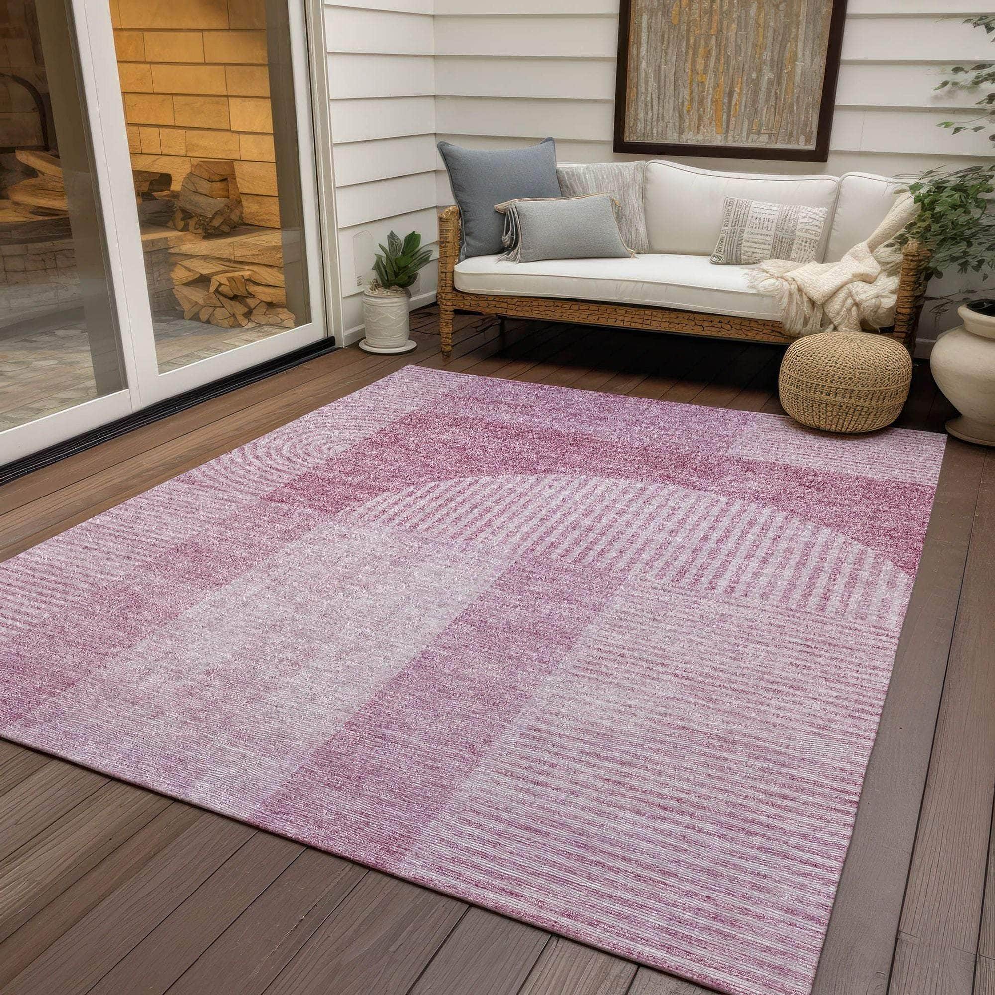Machine Made ACN711 Blush Pink Rugs #color_blush pink