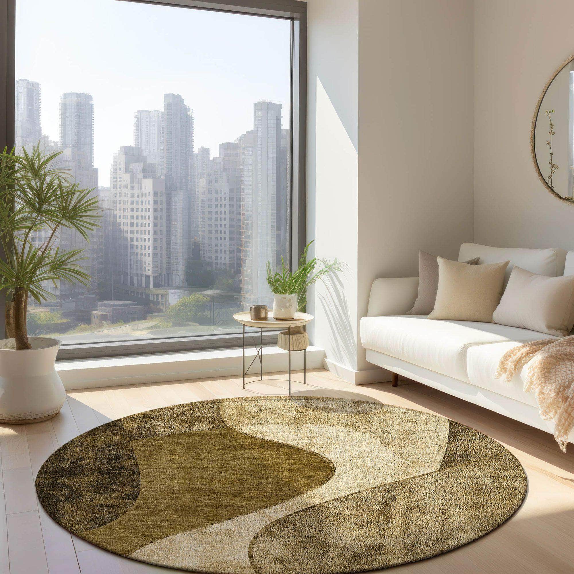 Machine Made ACN633 Brown  Rugs #color_brown 