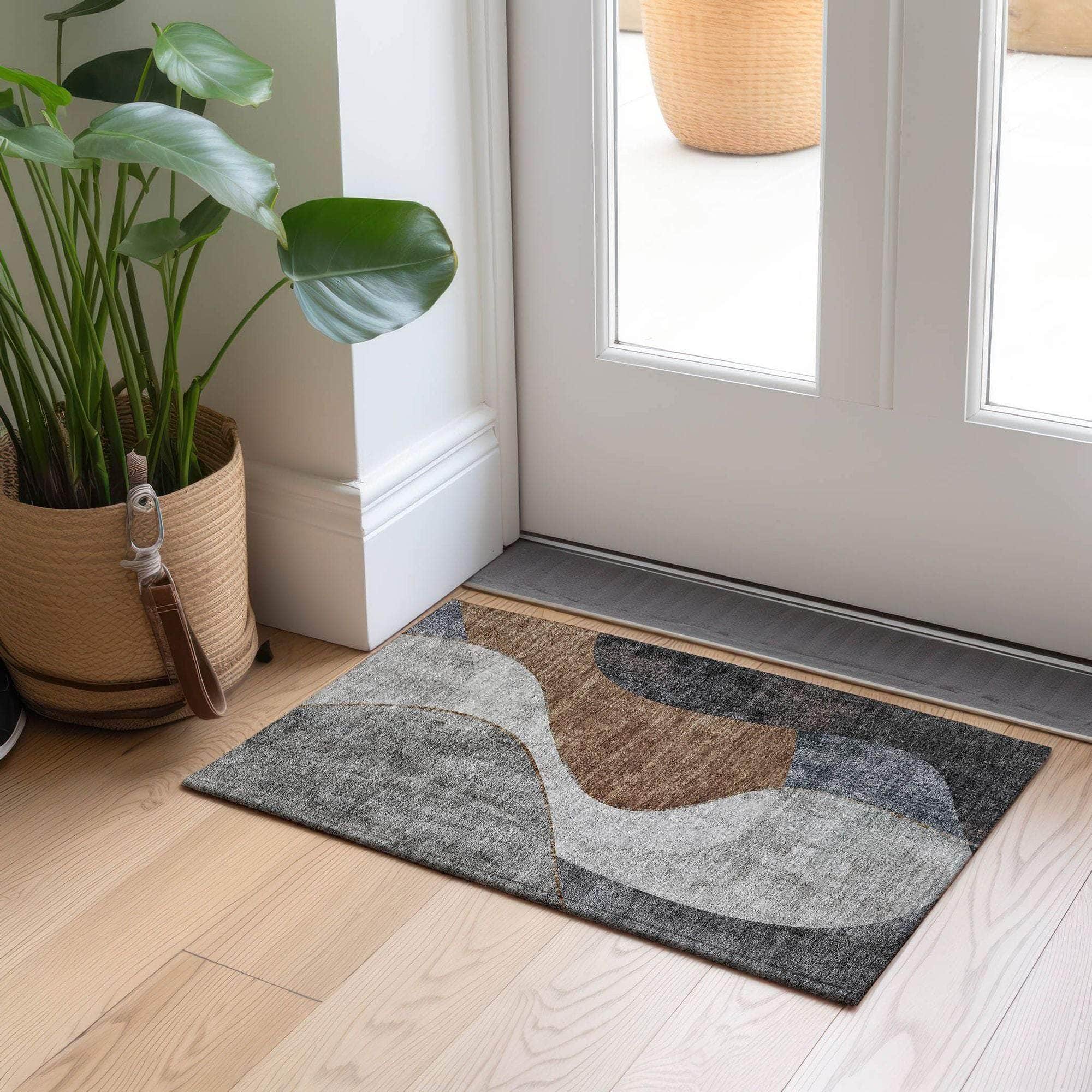 Machine Made ACN633 Gray  Rugs #color_gray 