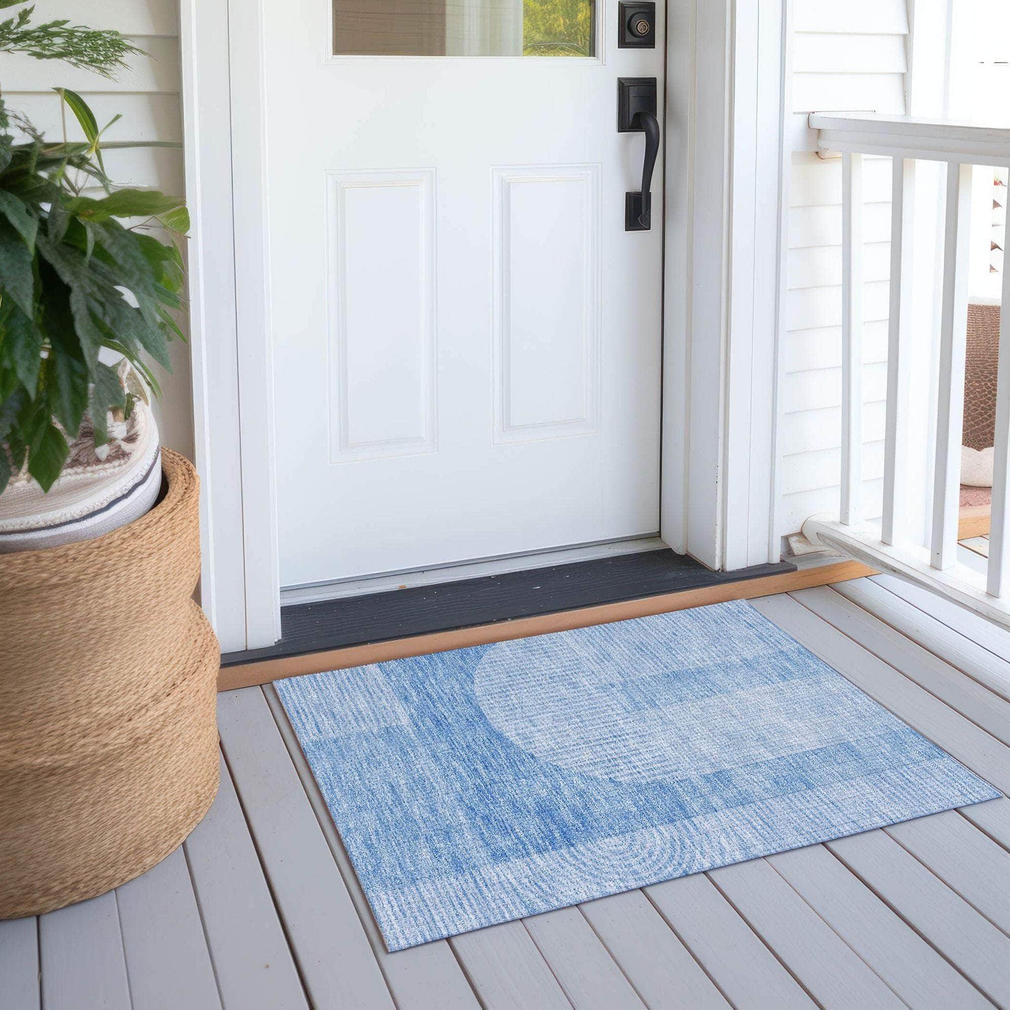 Machine Made ACN711 Blue  Rugs #color_blue 