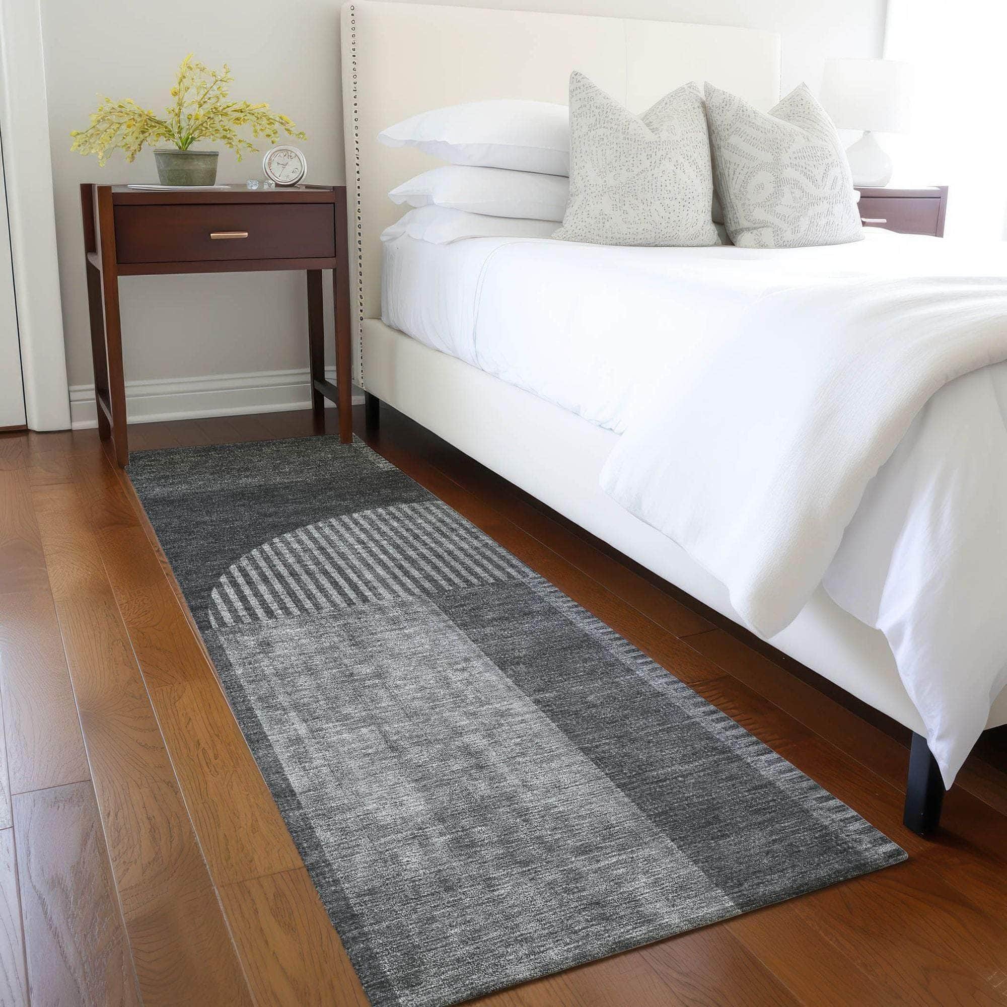 Machine Made ACN711 Charcoal Gray Rugs #color_charcoal gray