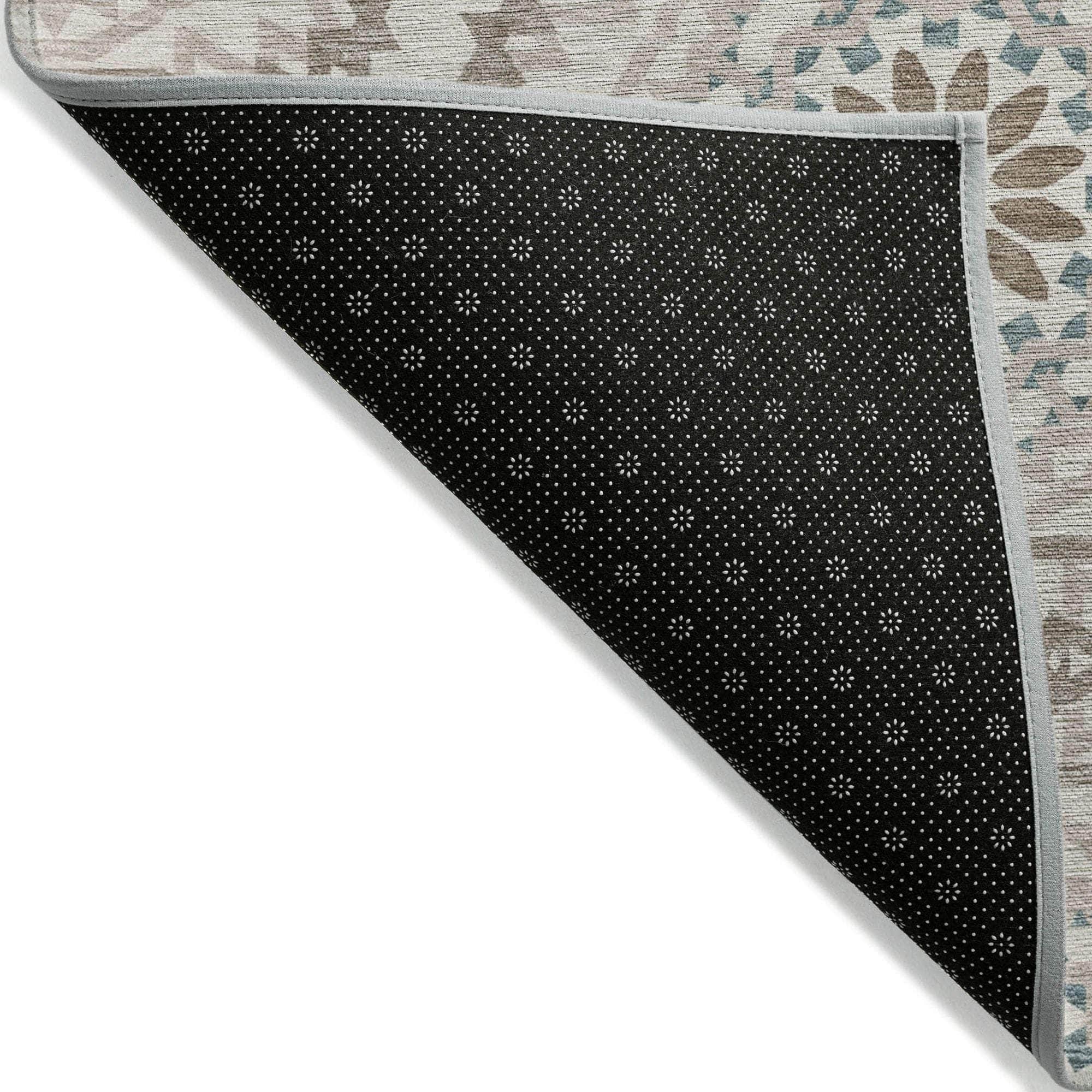 Machine Made ACN619 Beige Brown Rugs 