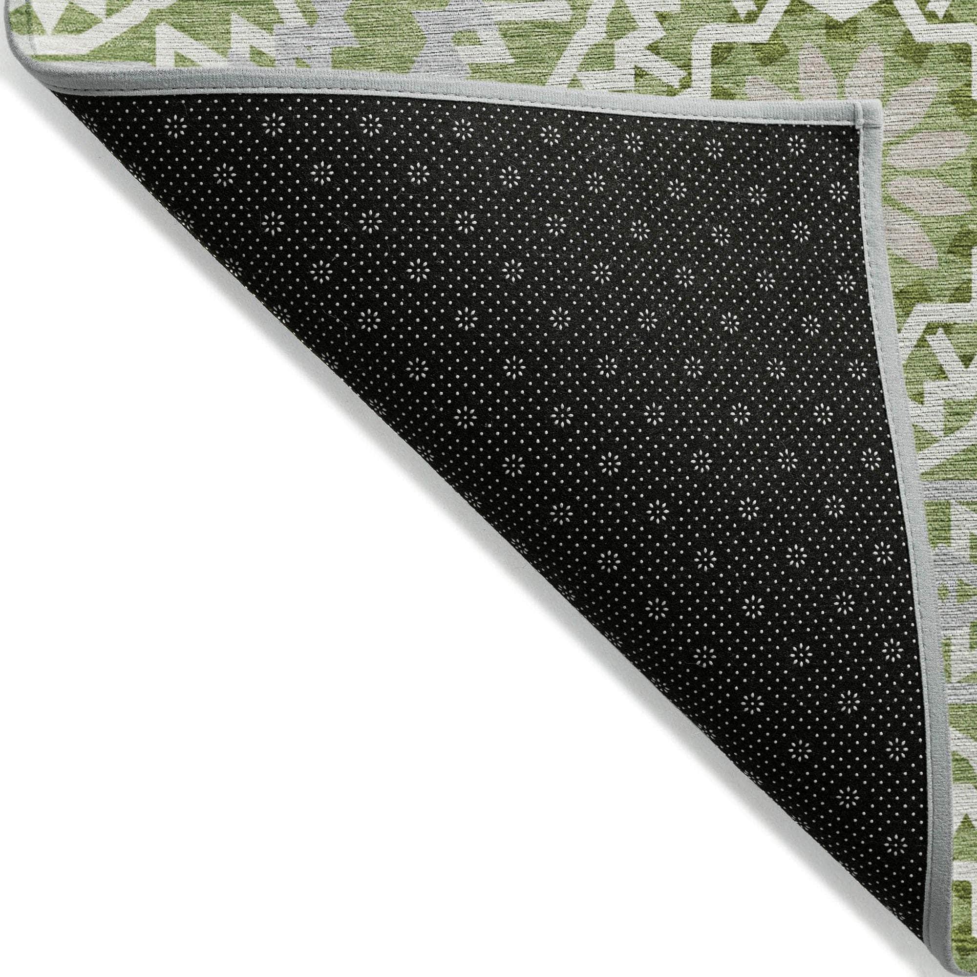 Machine Made ACN619 Green  Rugs 