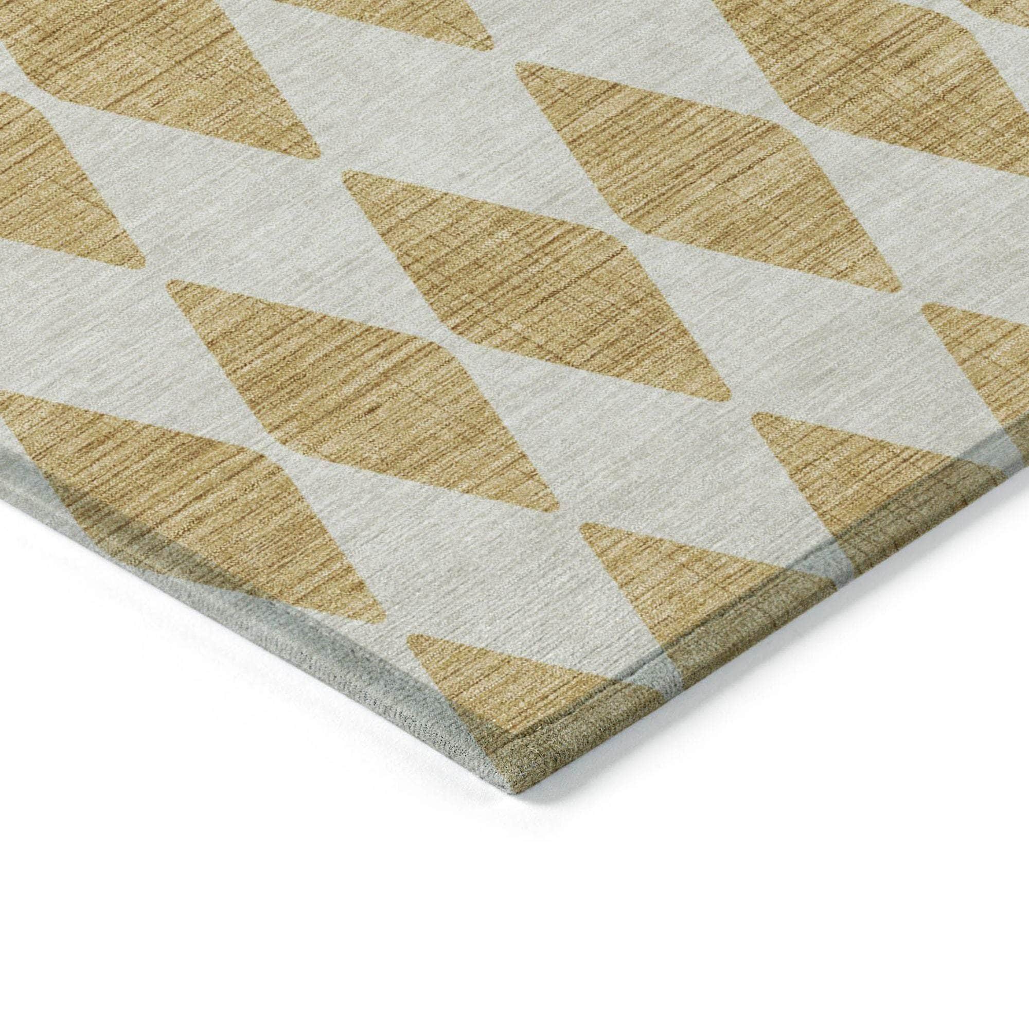 Machine Made ACN578 Gold  Rugs 