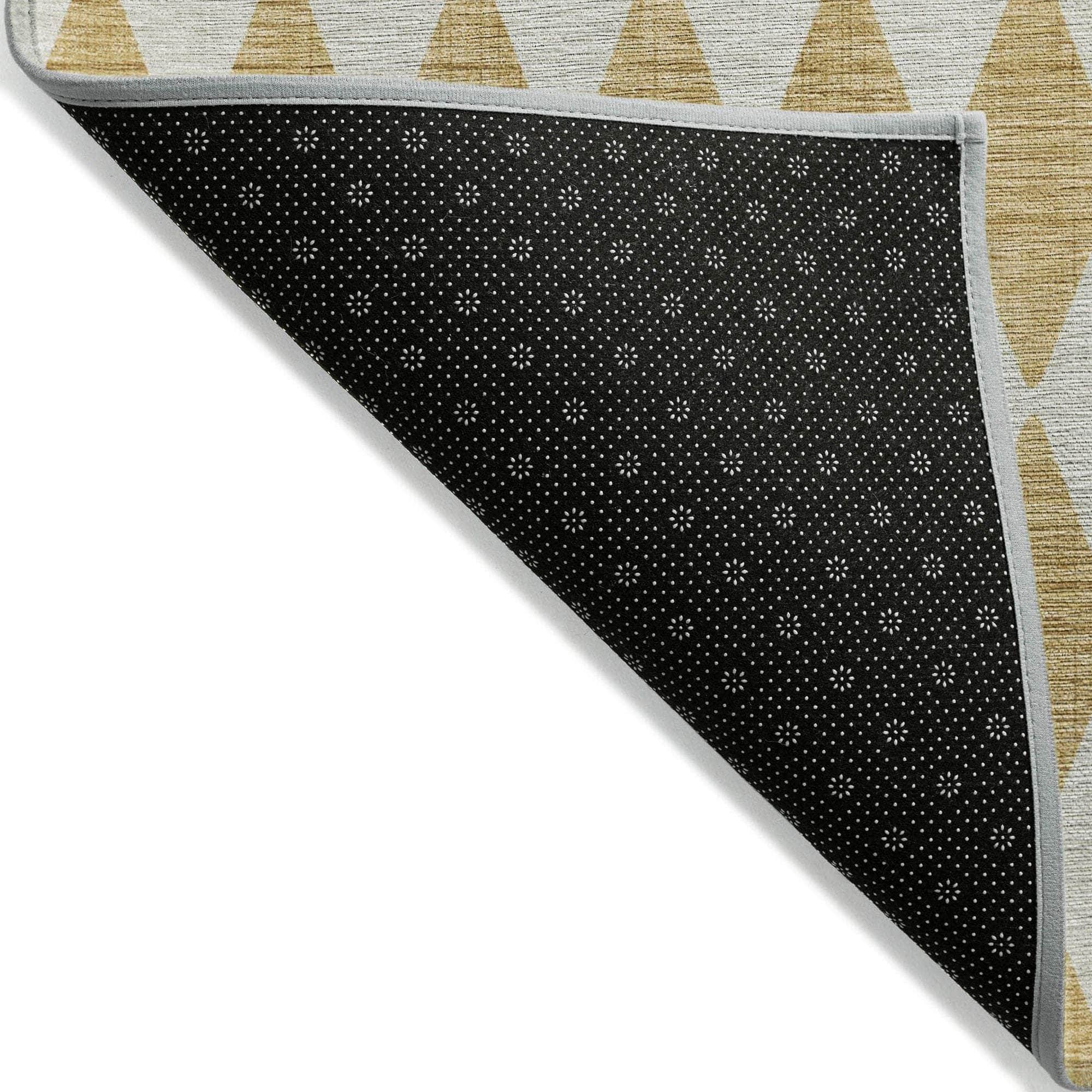 Machine Made ACN578 Gold  Rugs 