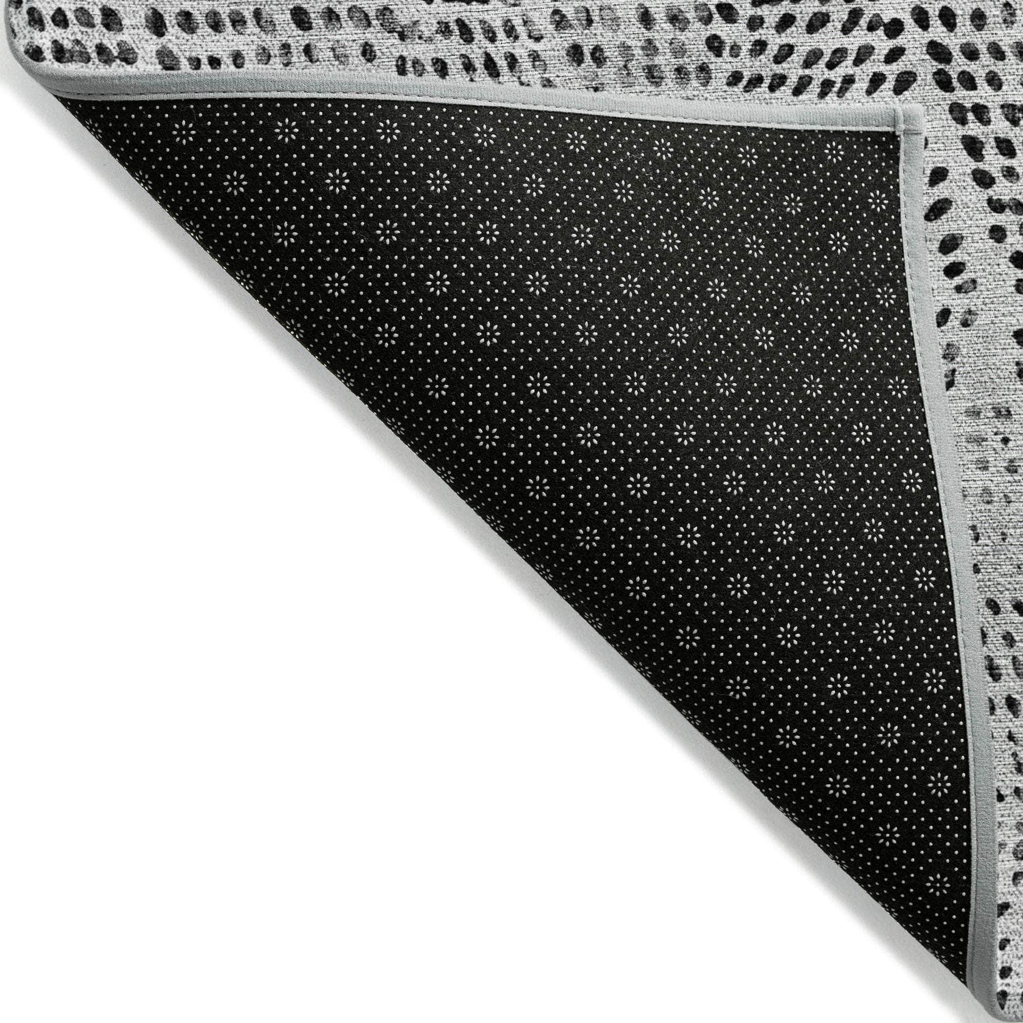 Machine Made ACN591 Pewter Gray Rugs 