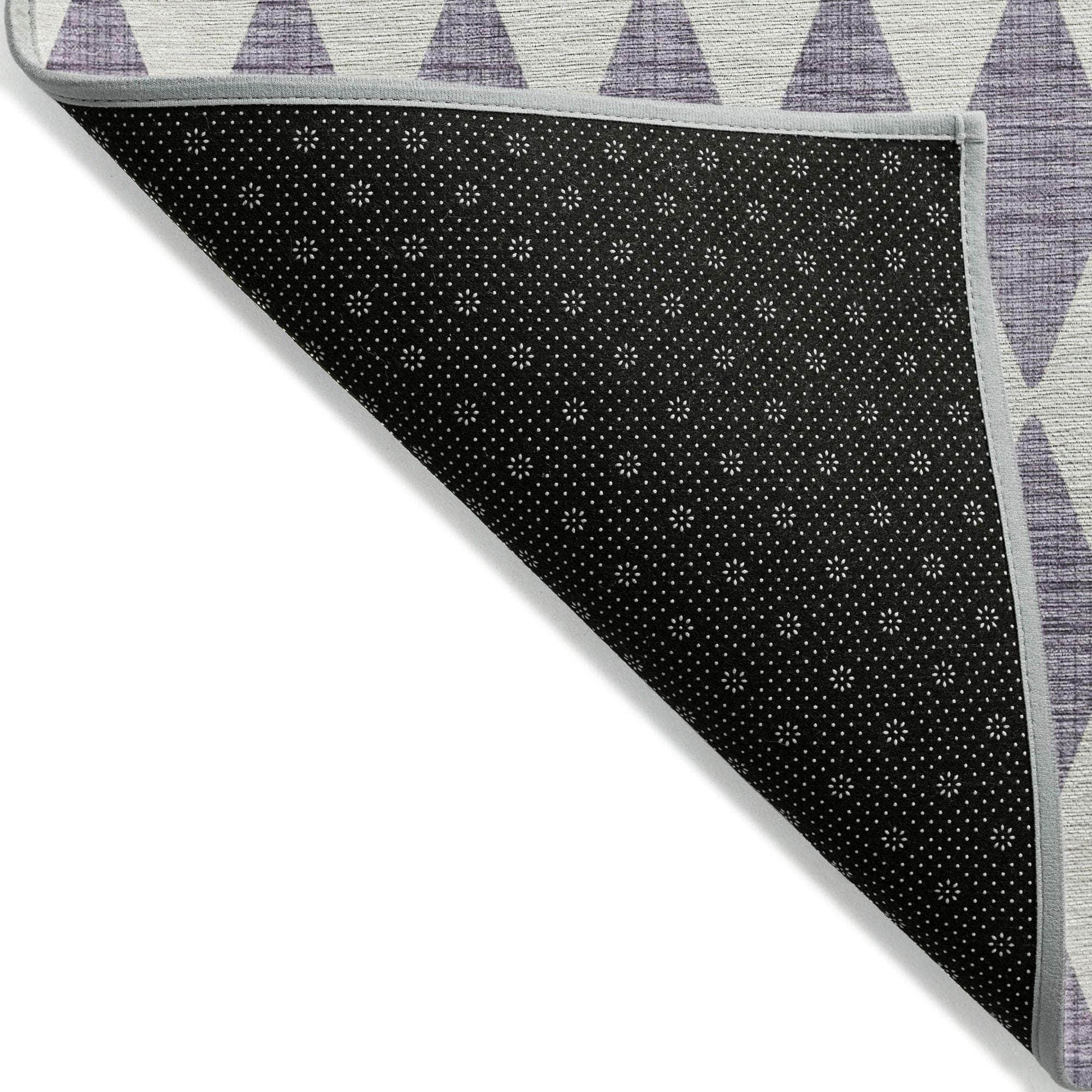 Machine Made ACN578 Purple  Rugs 