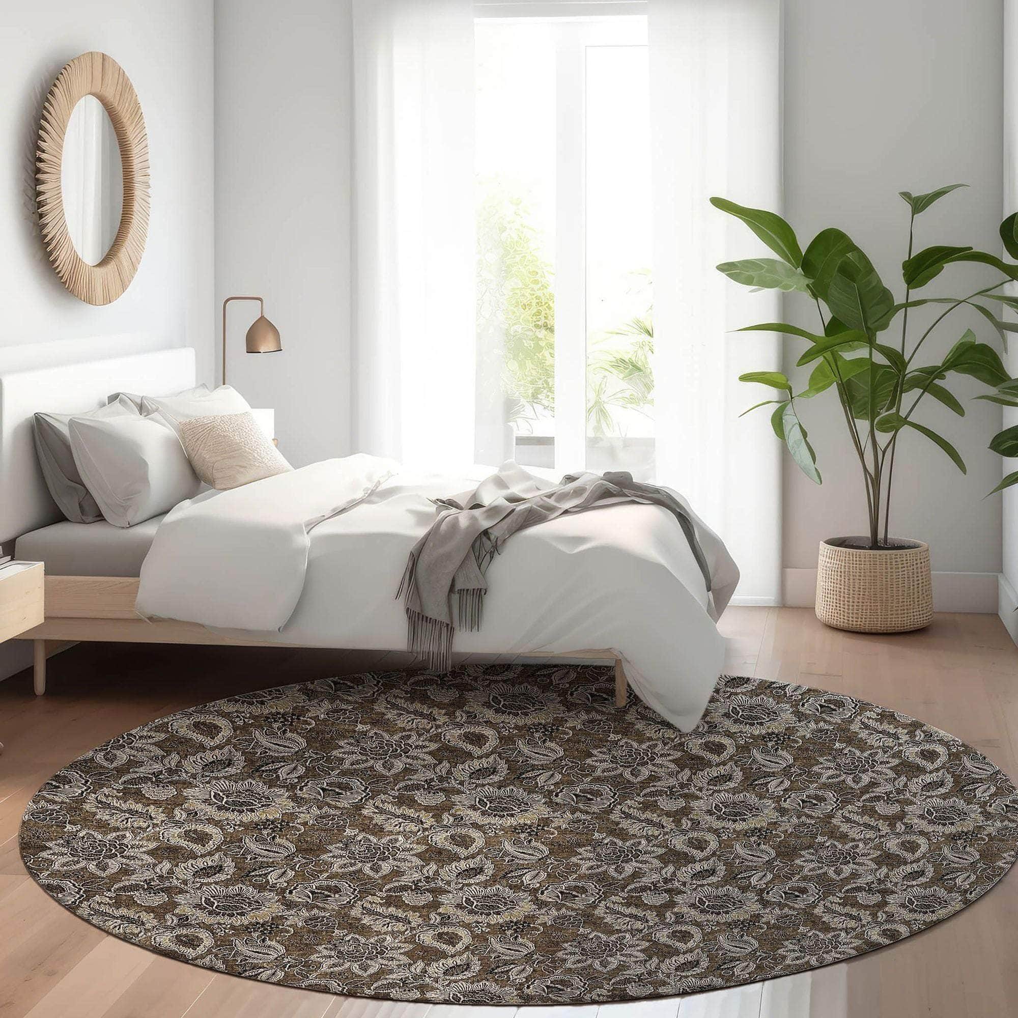 Machine Made ACN661 Chocolate Brown Rugs #color_chocolate brown