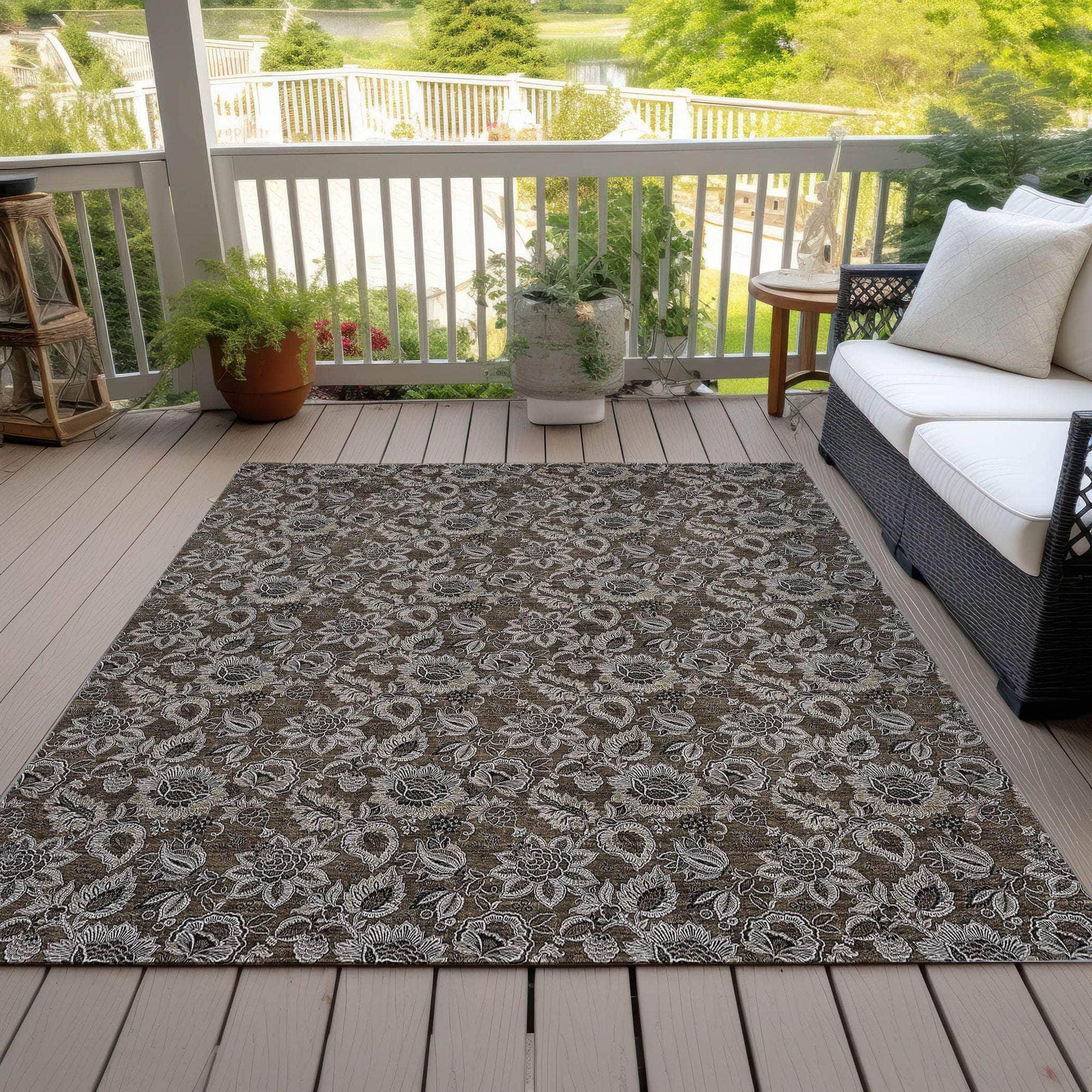 Machine Made ACN661 Chocolate Brown Rugs #color_chocolate brown