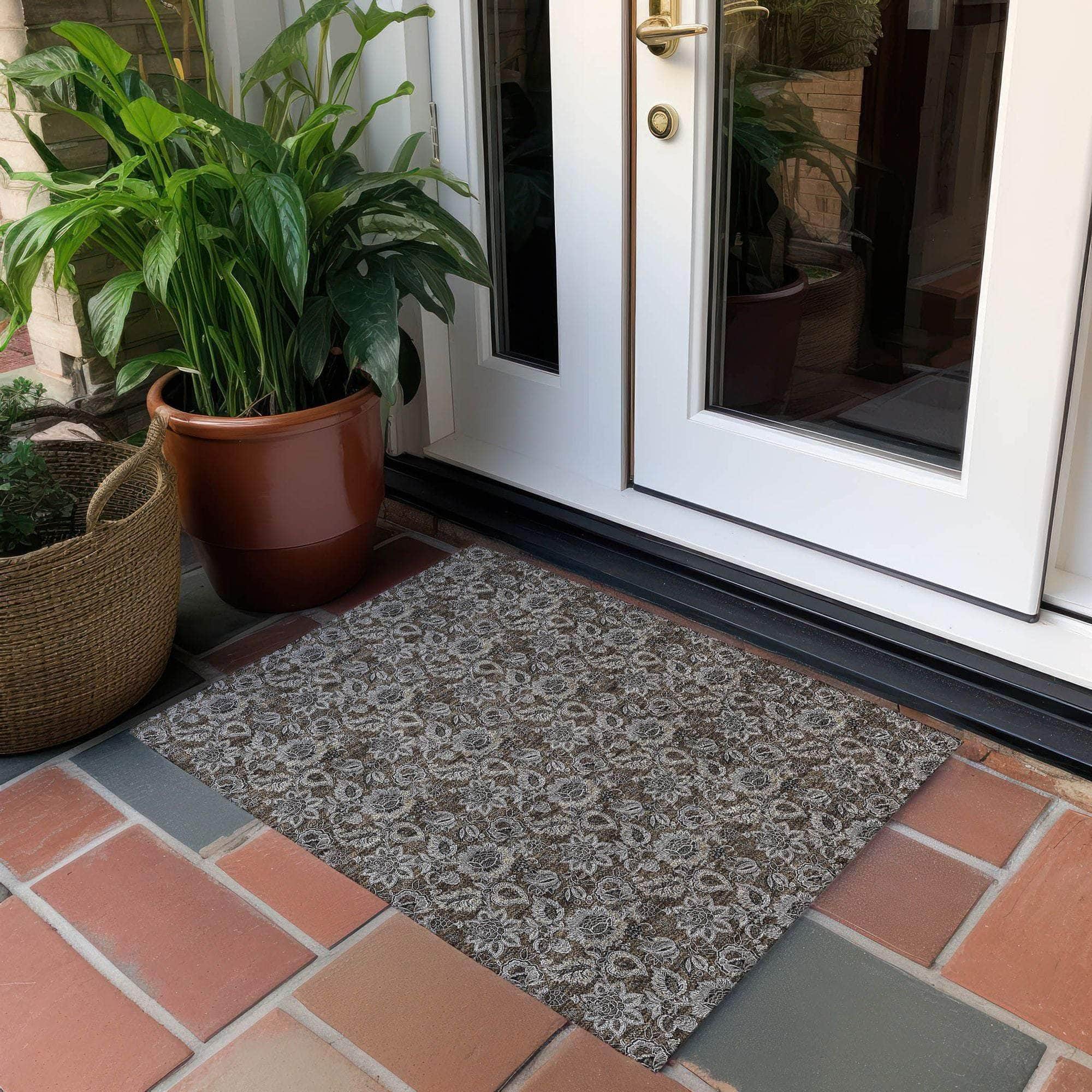 Machine Made ACN661 Chocolate Brown Rugs #color_chocolate brown