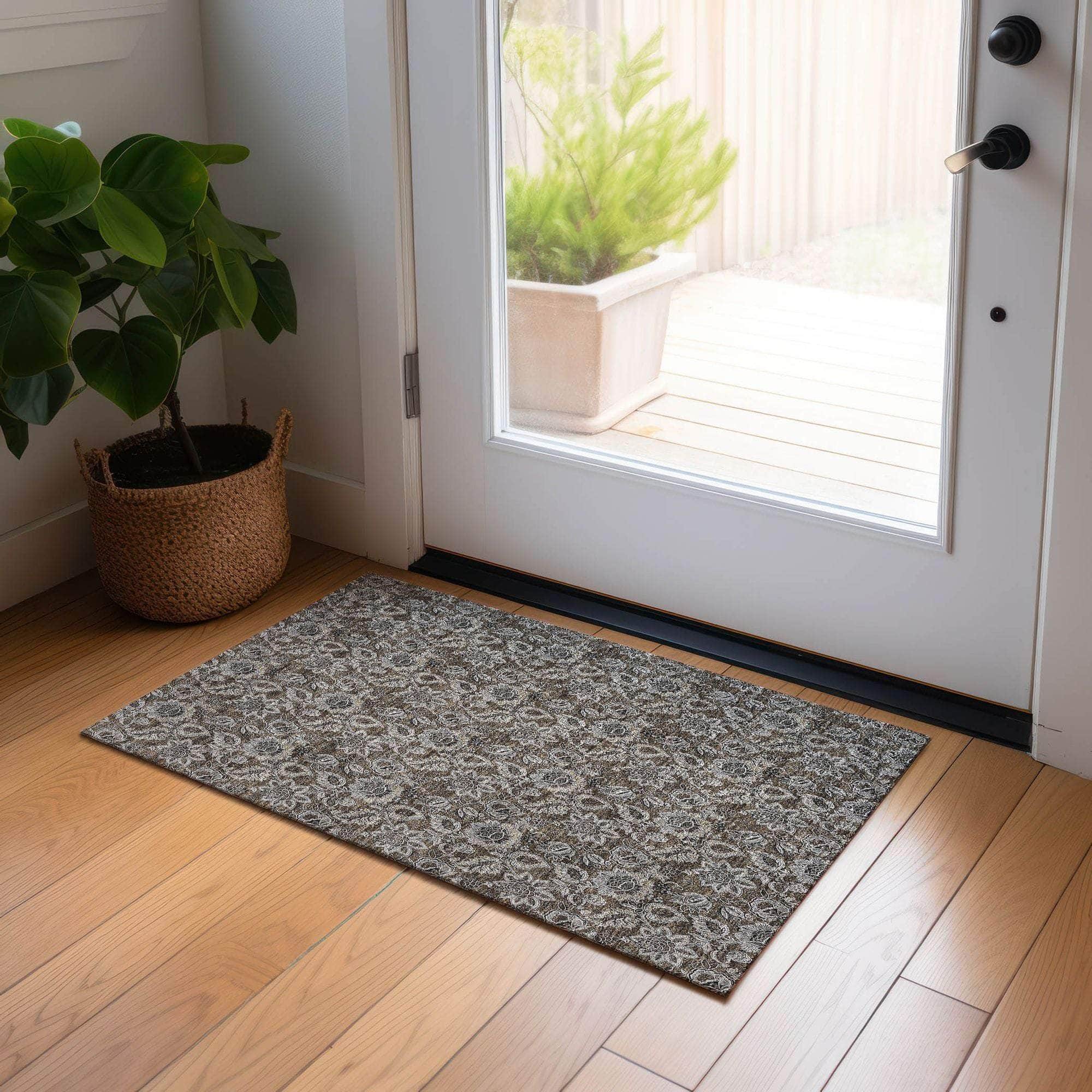 Machine Made ACN661 Chocolate Brown Rugs #color_chocolate brown