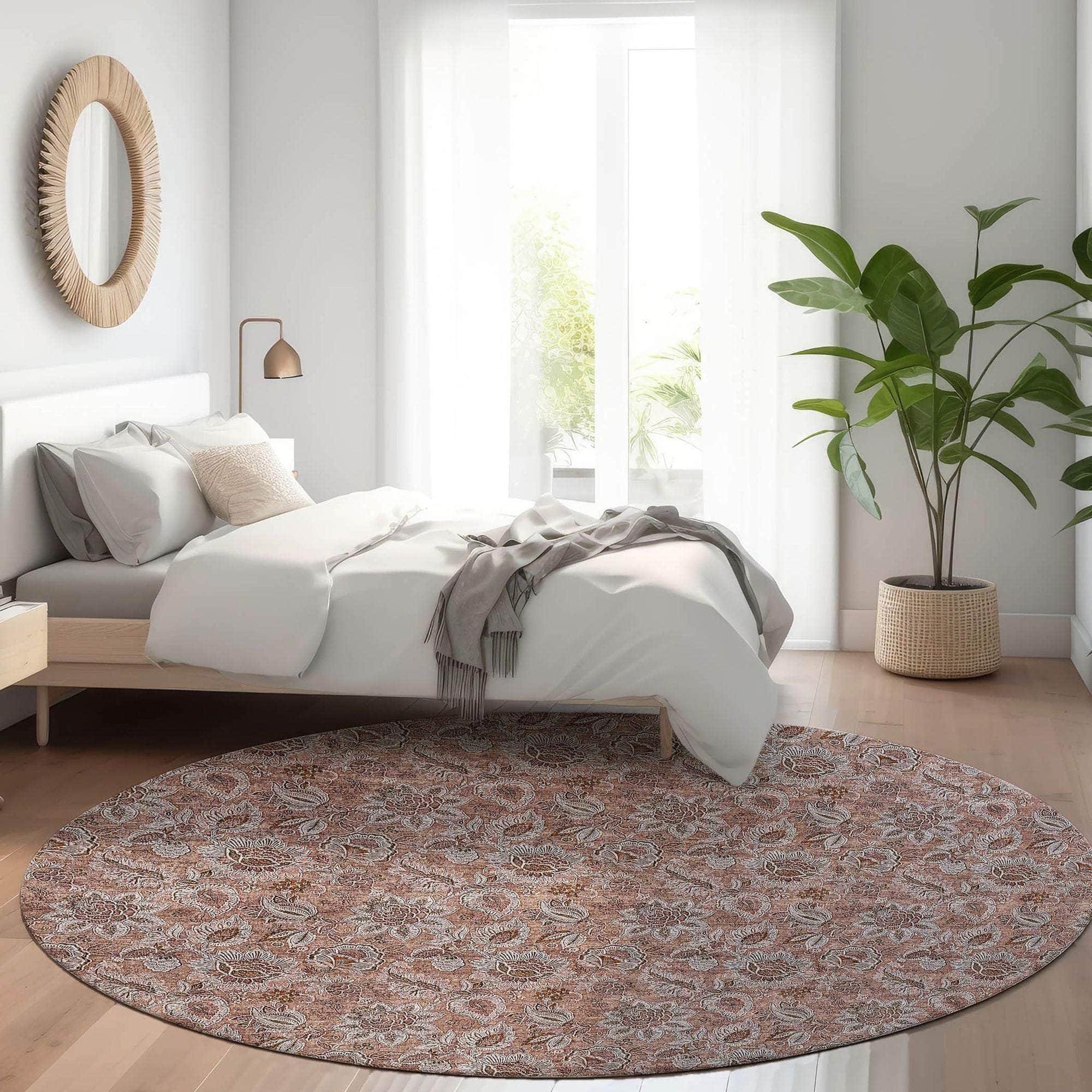 Machine Made ACN661 Copper Orange Rugs #color_copper orange