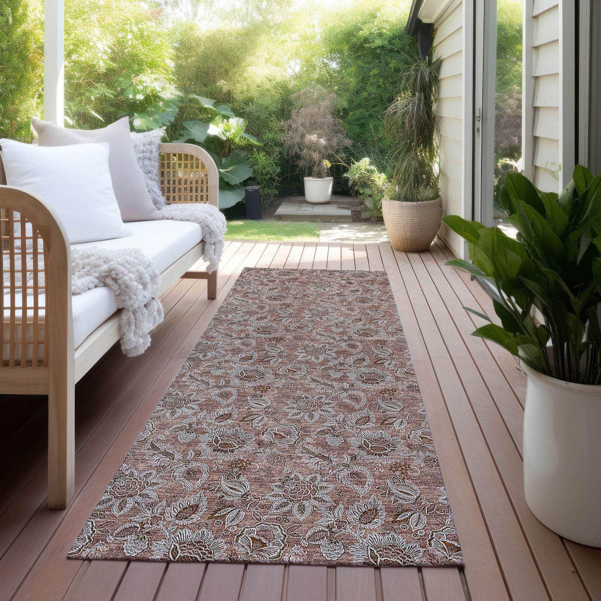Machine Made ACN661 Copper Orange Rugs #color_copper orange