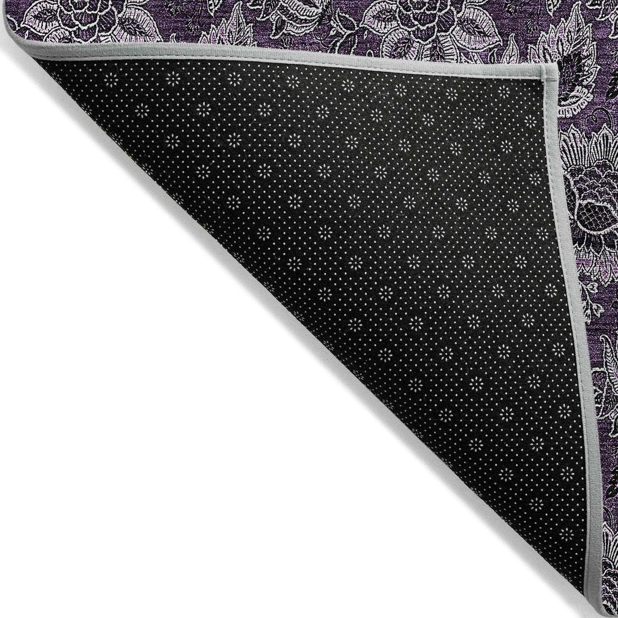 Machine Made ACN661 Eggplant Purple Rugs #color_eggplant purple