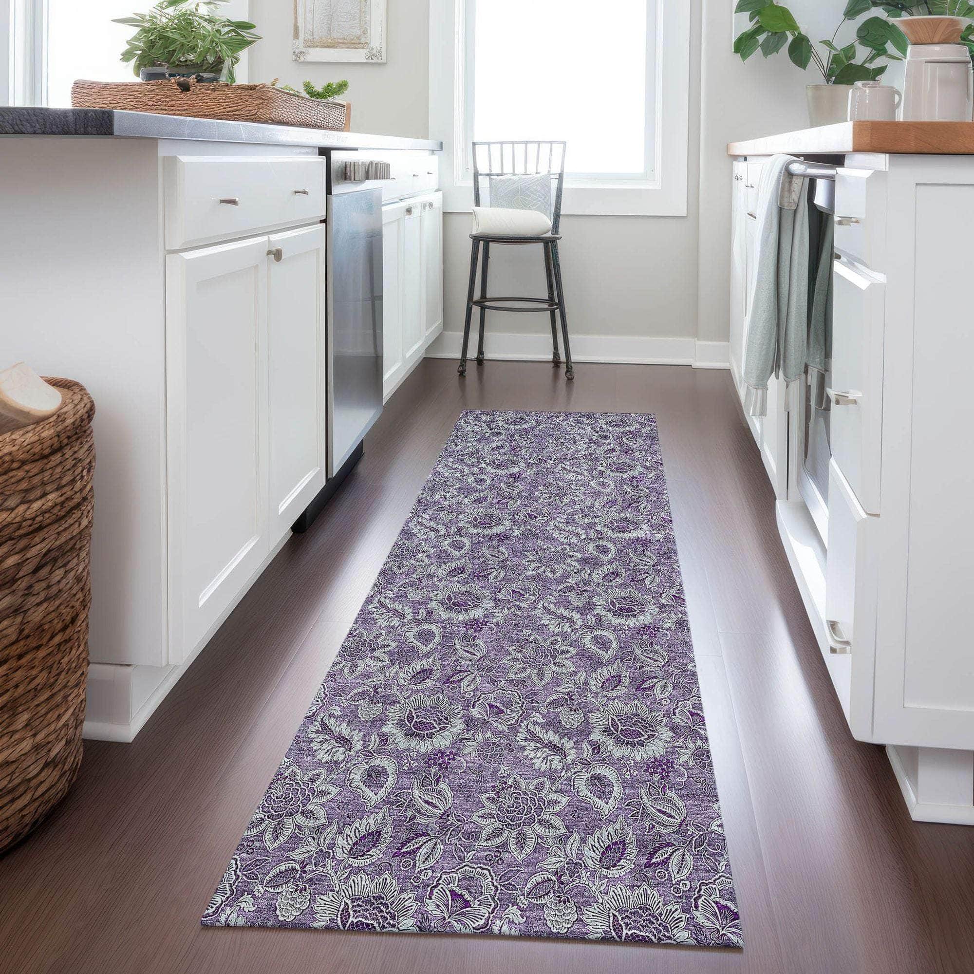 Machine Made ACN661 Purple  Rugs #color_purple 
