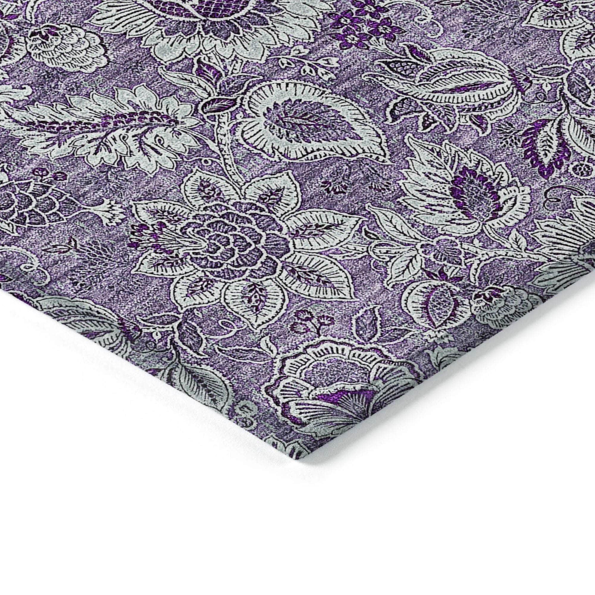 Machine Made ACN661 Purple  Rugs #color_purple 