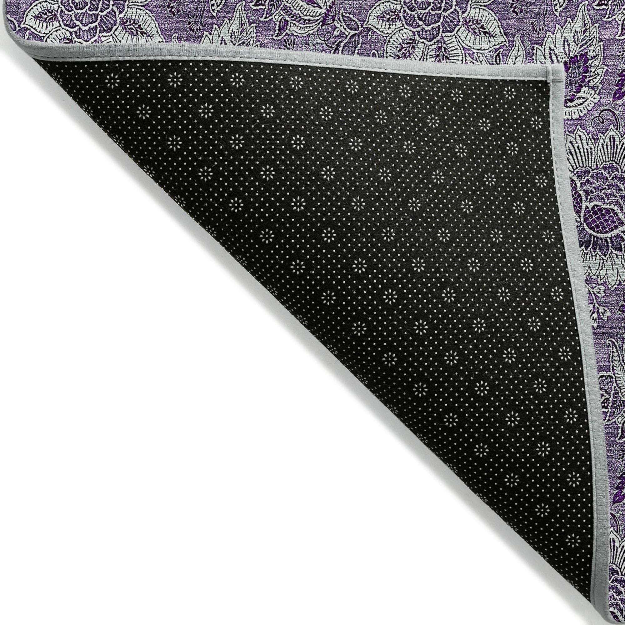Machine Made ACN661 Purple  Rugs #color_purple 