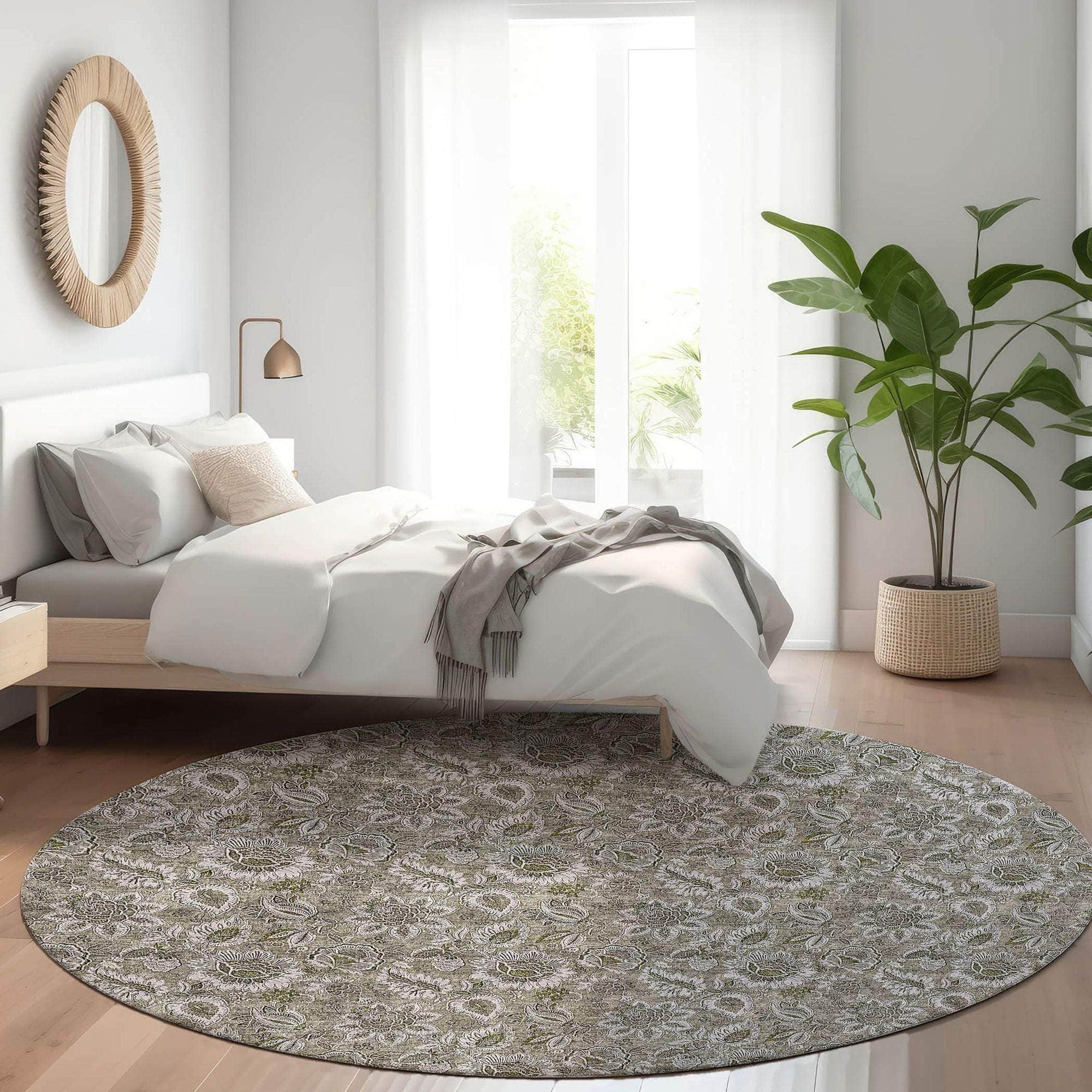 Machine Made ACN661 Taupe Brown Rugs #color_taupe brown