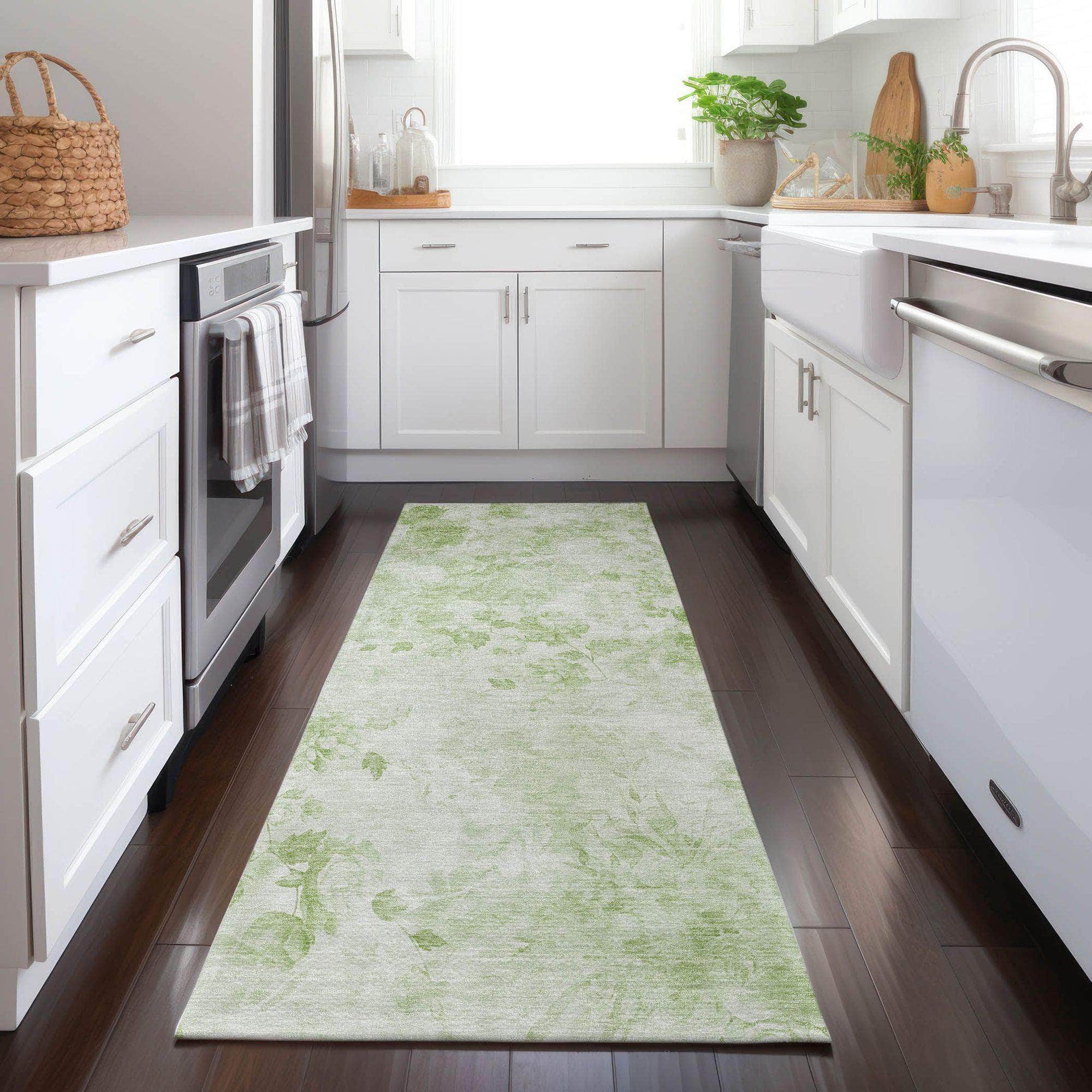 Machine Made ACN724 Aloe Green Rugs #color_aloe green