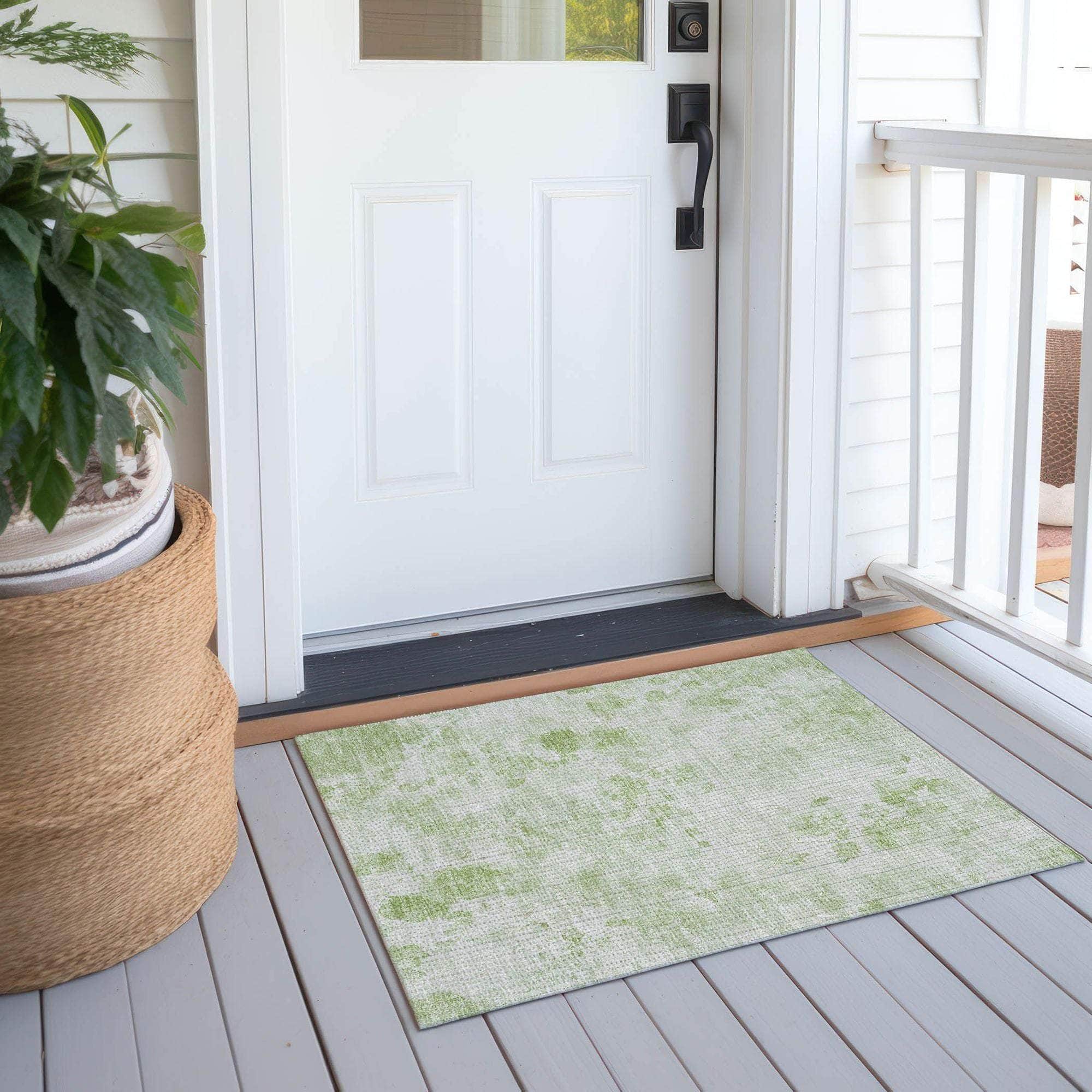 Machine Made ACN724 Aloe Green Rugs #color_aloe green