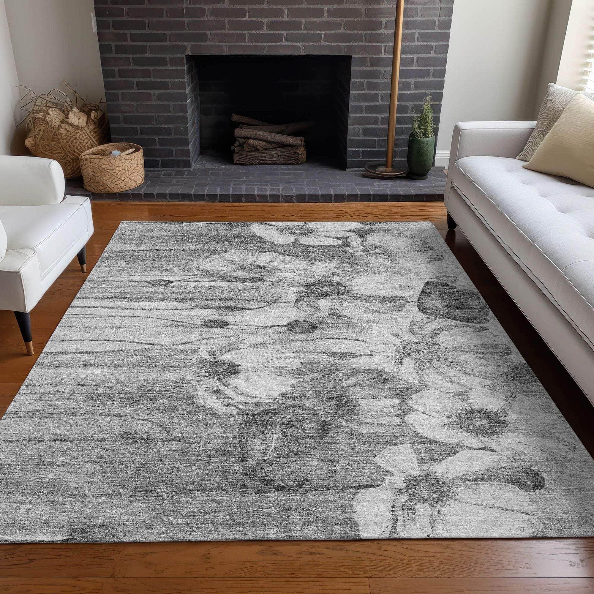 Machine Made ACN712 Gray  Rugs #color_gray 