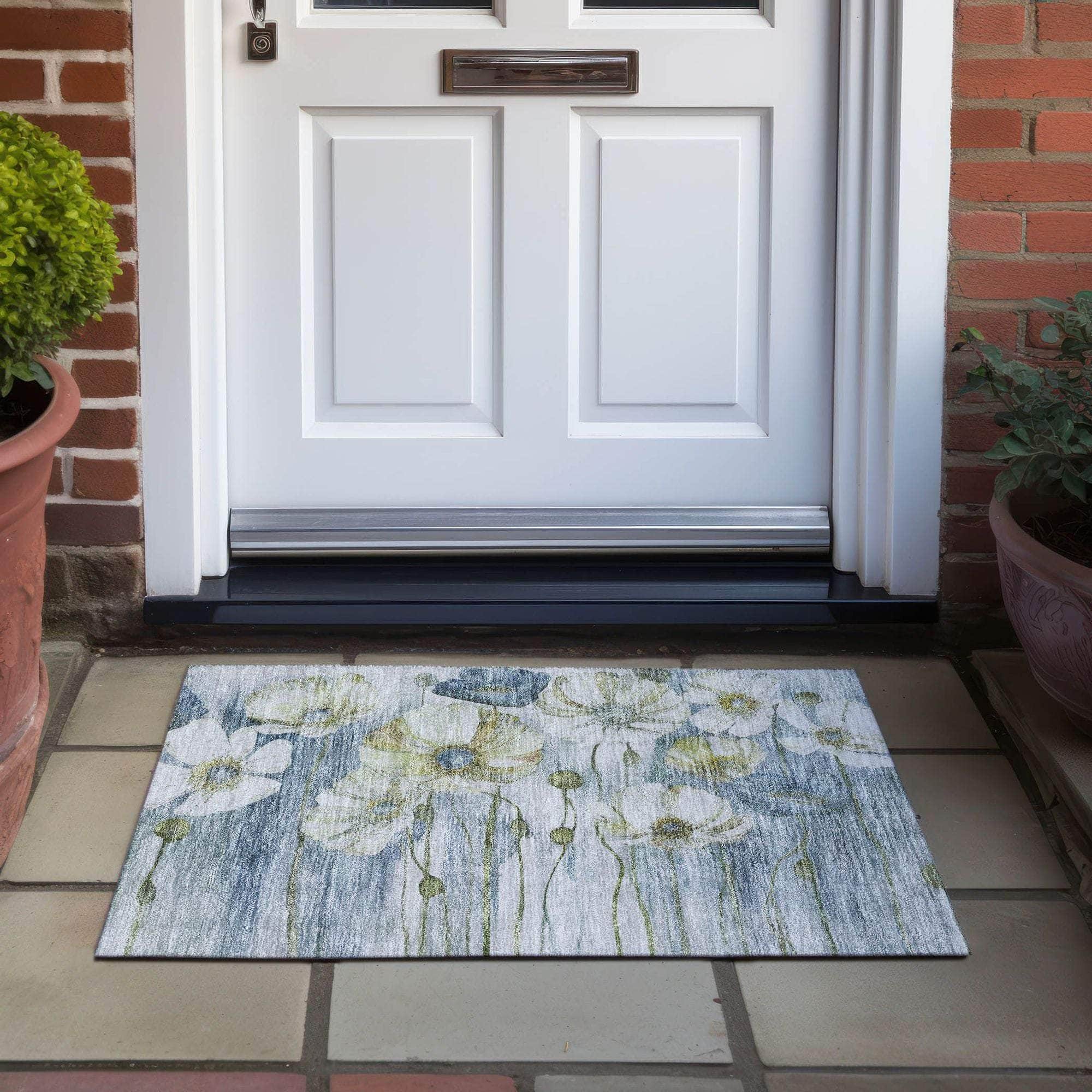 Machine Made ACN712 Blue  Rugs #color_blue 