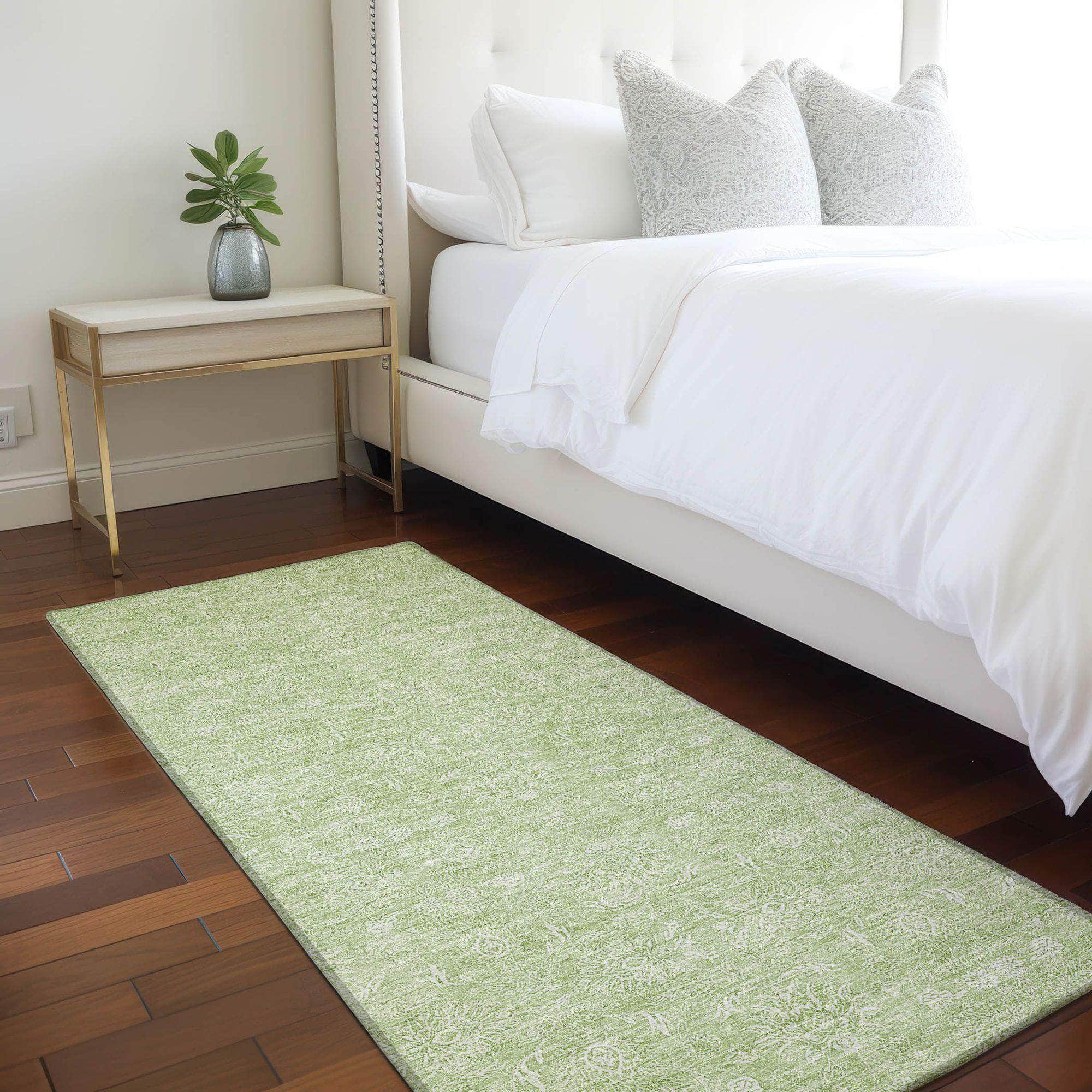 Machine Made ACN703 Aloe Green Rugs #color_aloe green