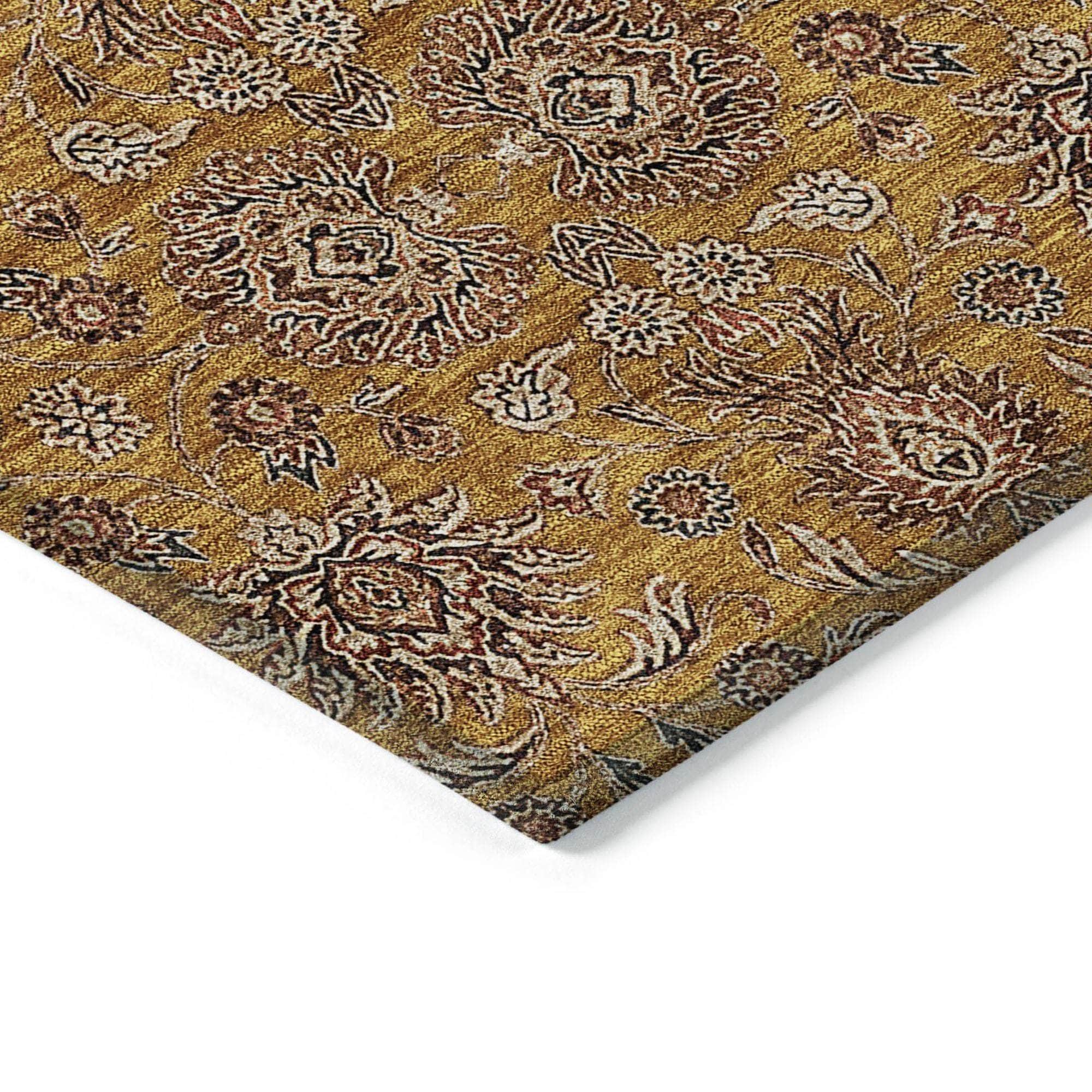 Machine Made ACN702 Copper Orange Rugs #color_copper orange